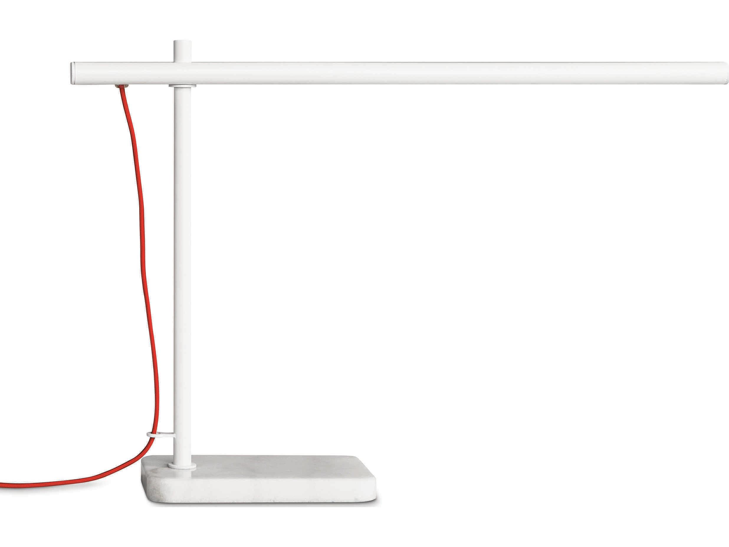 Gus* Modern Lewis White LED Desk Lamp