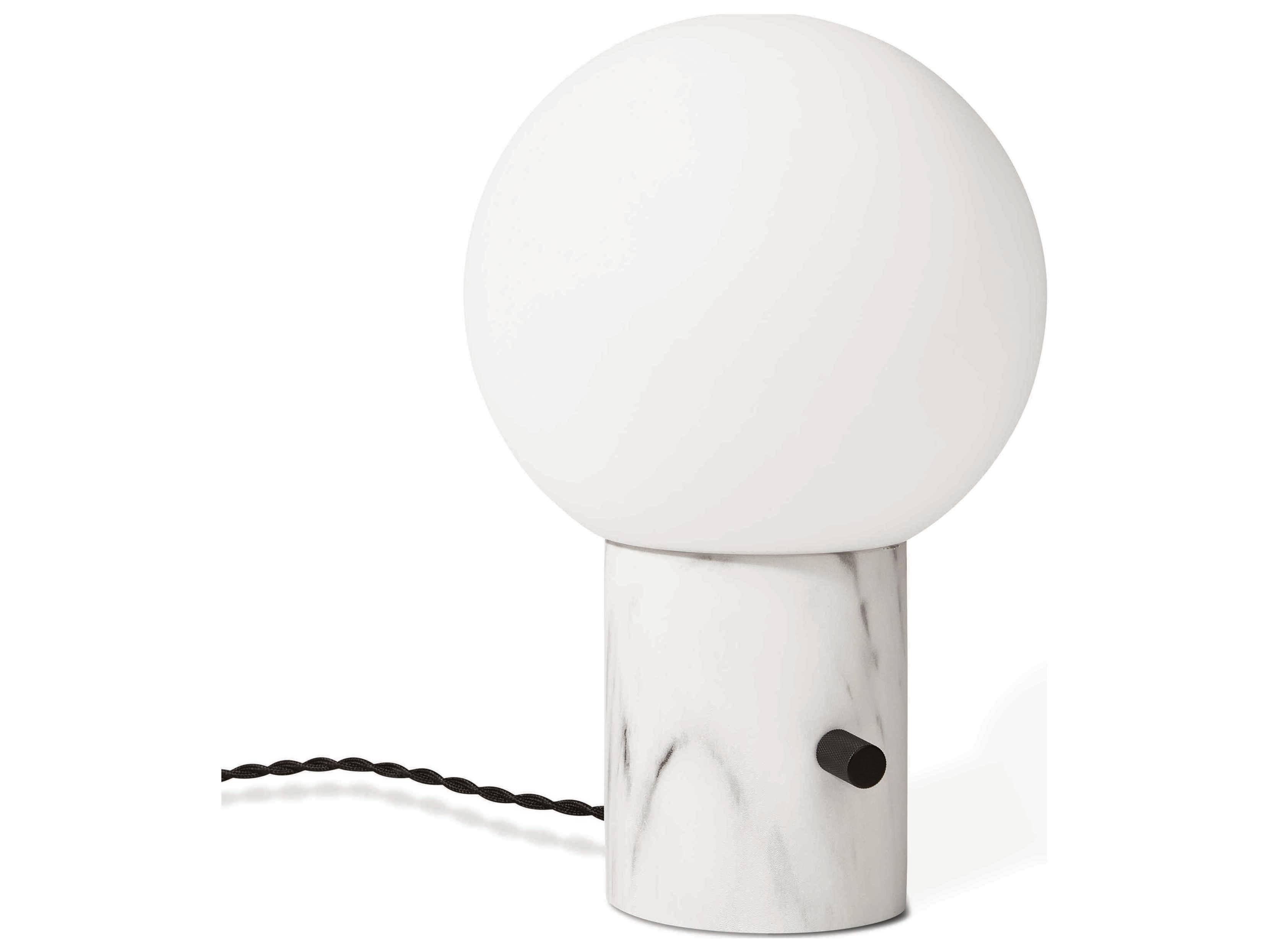 Gus* Modern Callisto Mono White LED Table Lamp