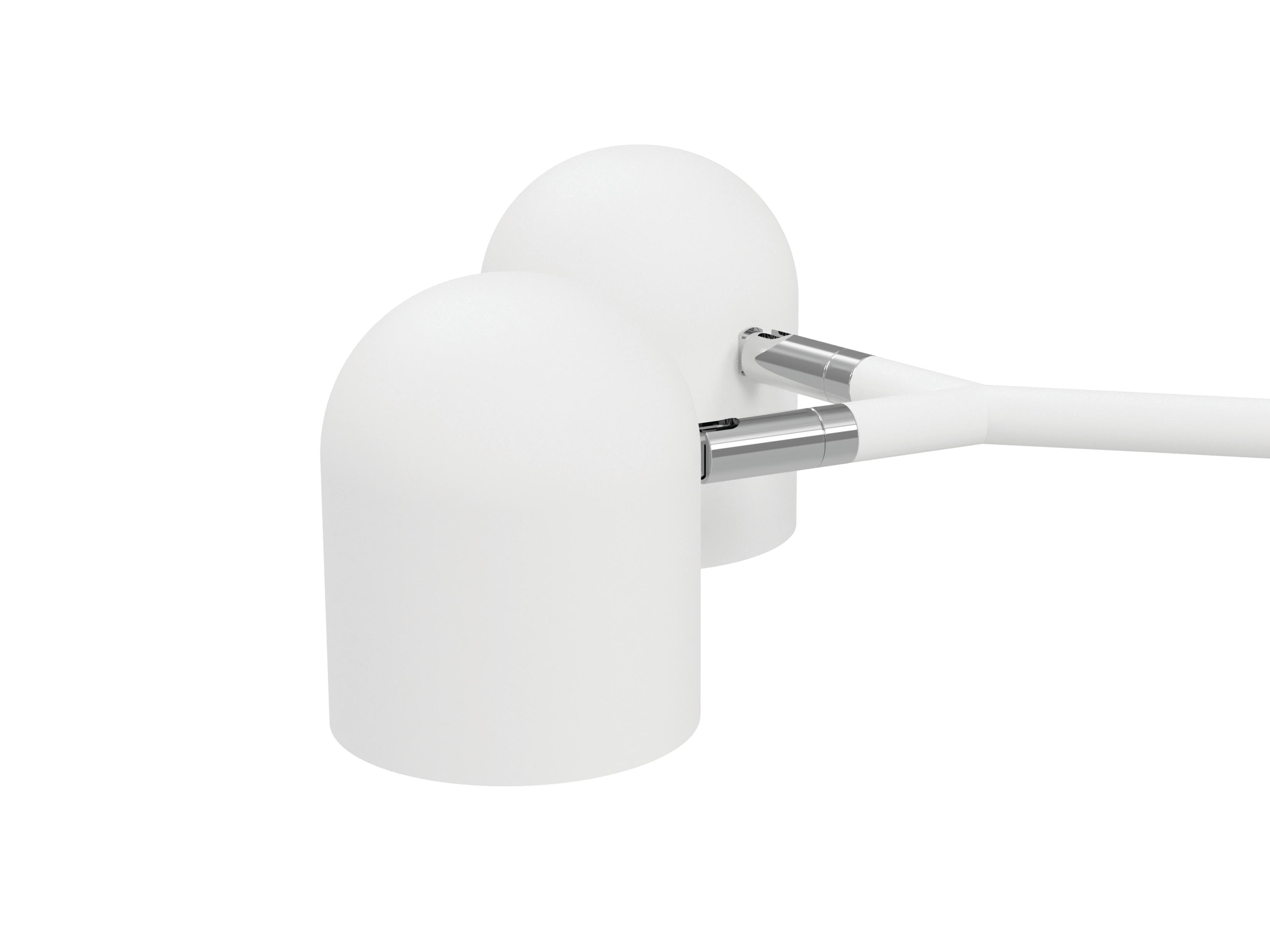 Gus* Modern Tandem Bianca Marble White LED Table Lamp