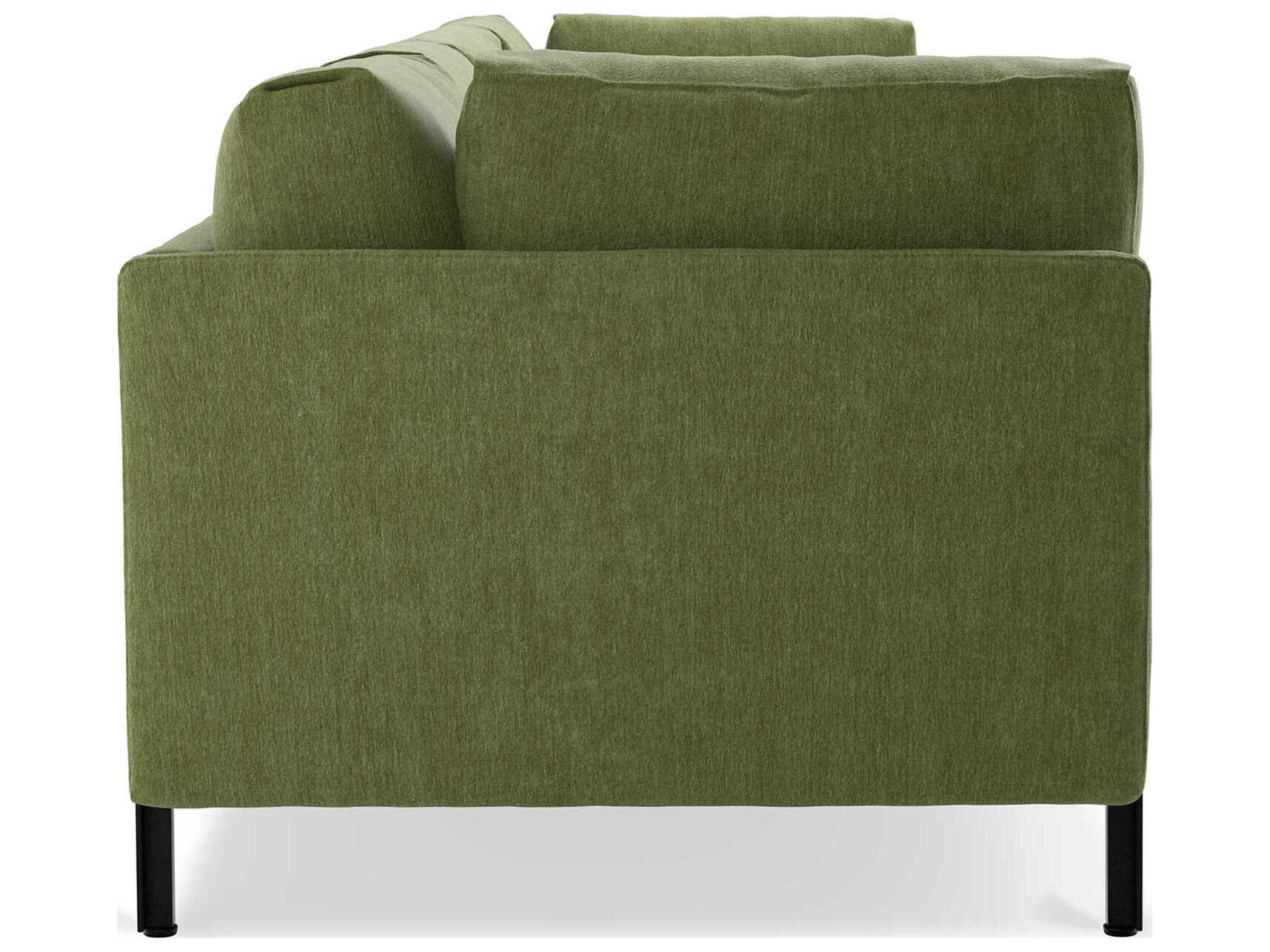 Gus* Modern Silverlake Bastille Clover Green Upholstered Sofa