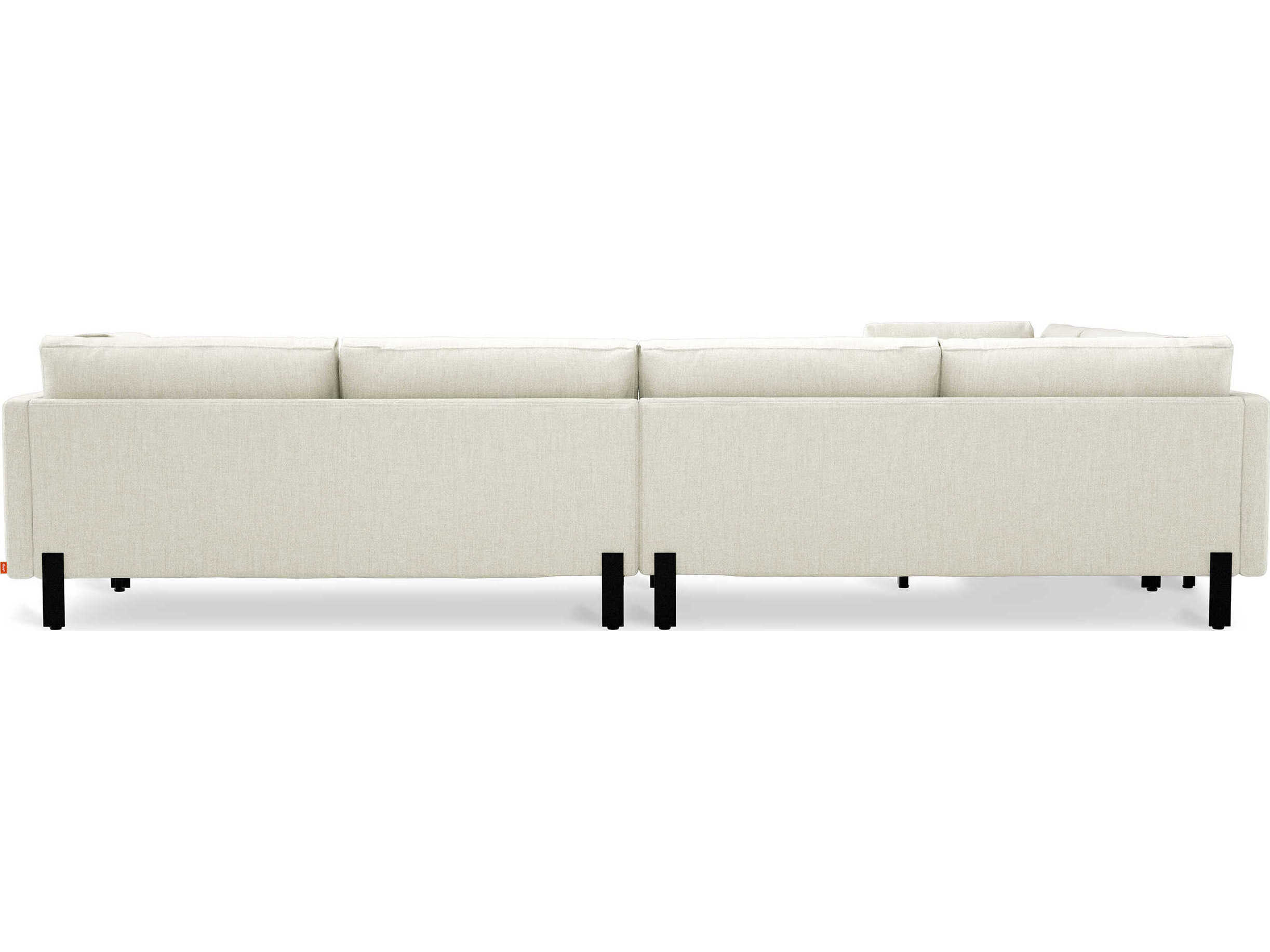 Gus* Modern Silverlake White Upholstered Sectional Sofa