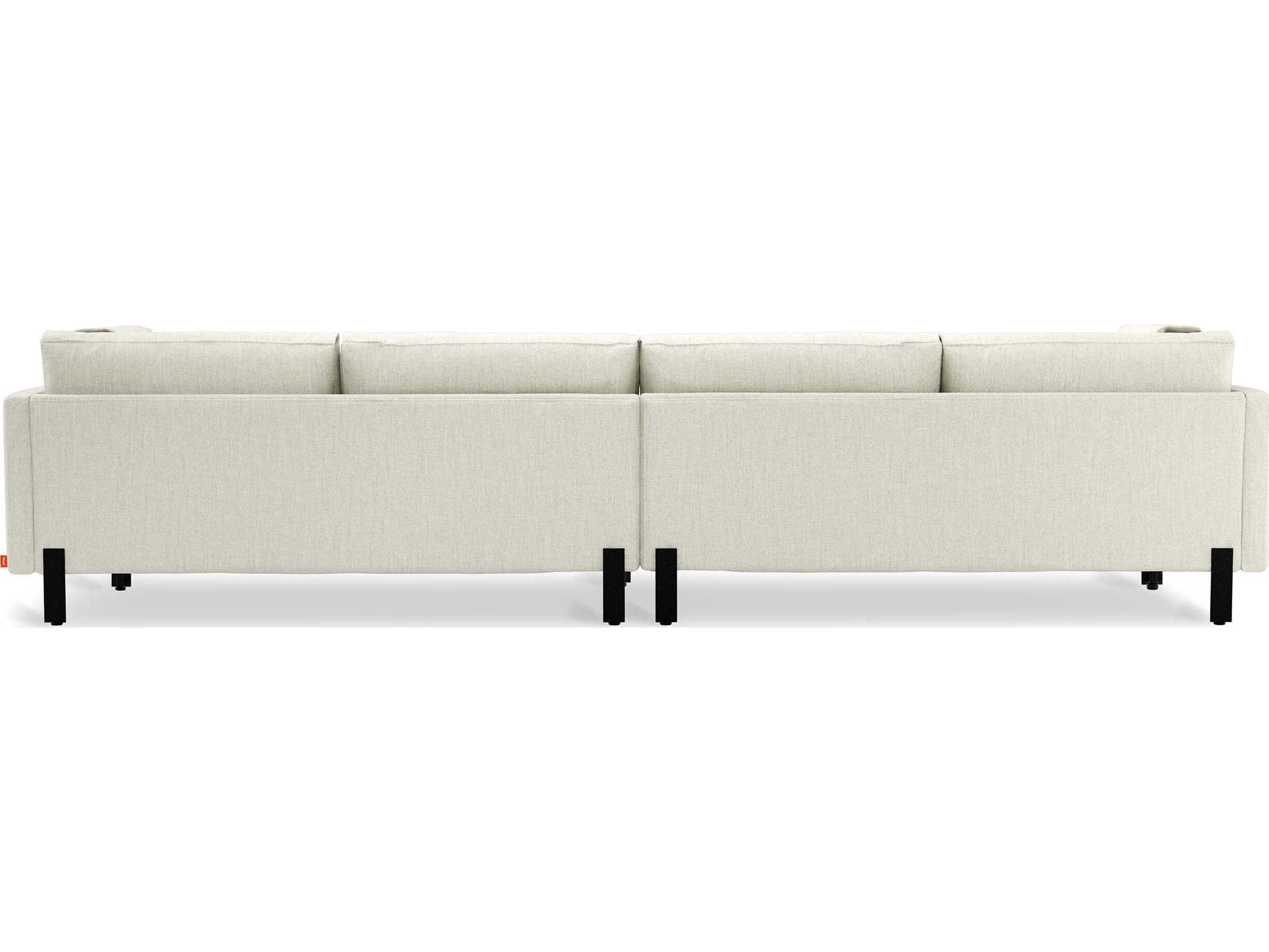 Gus* Modern Silverlake Sutton Canvas White Upholstered Sofa