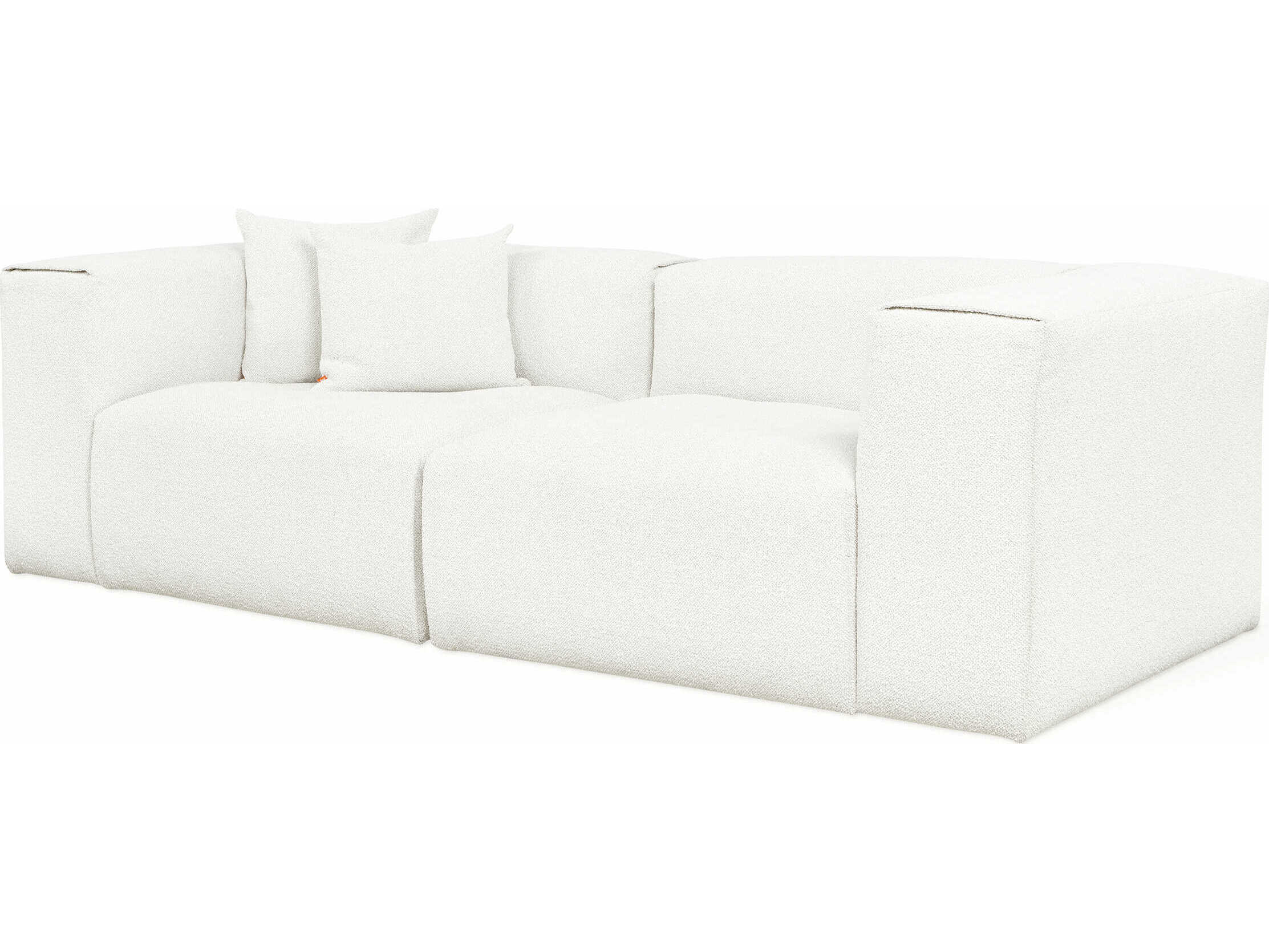 Gus* Modern Nest Morris Bone White Upholstered Sofa