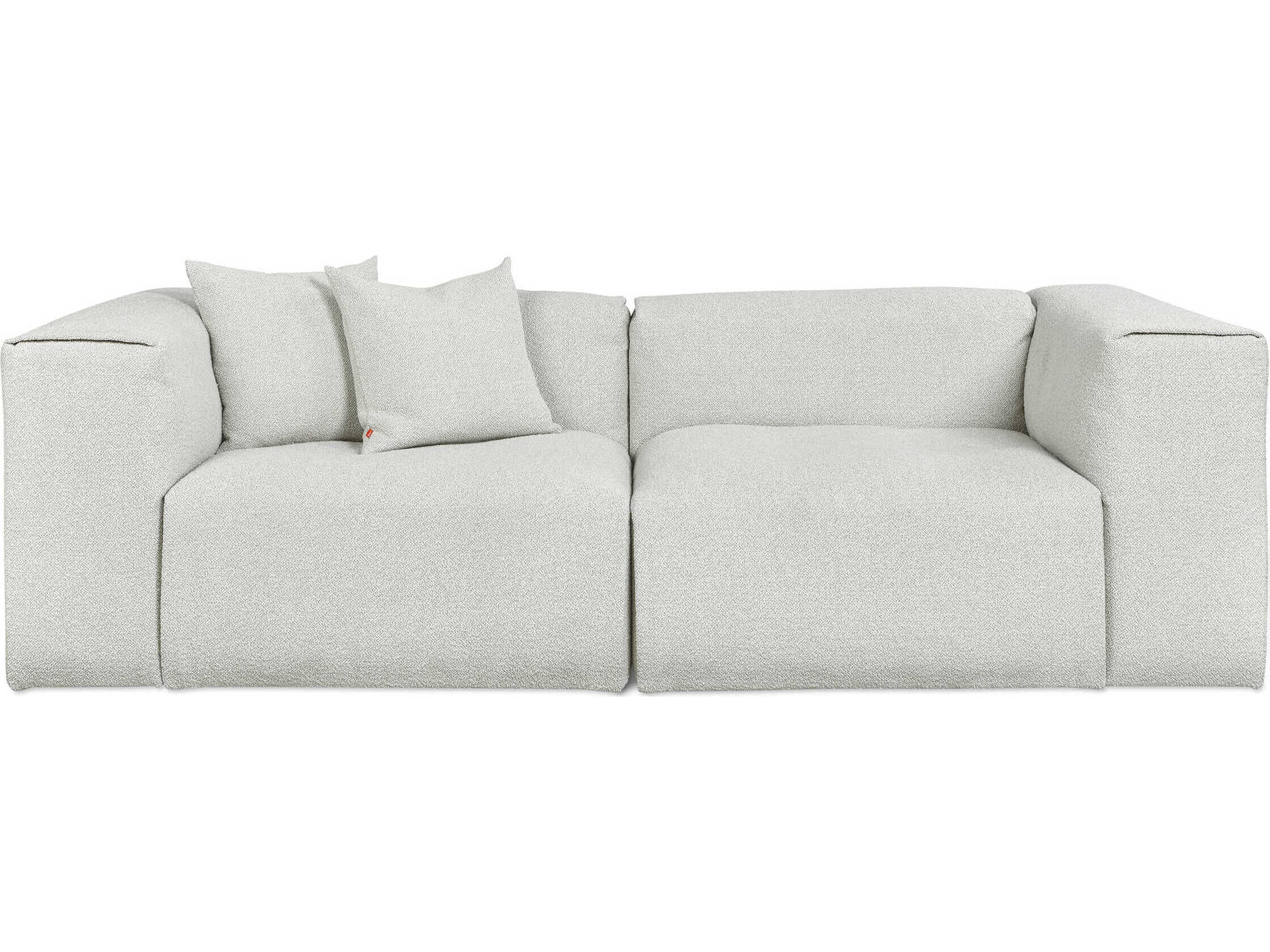 Gus* Modern Nest Morris Fog Gray Upholstered Sofa