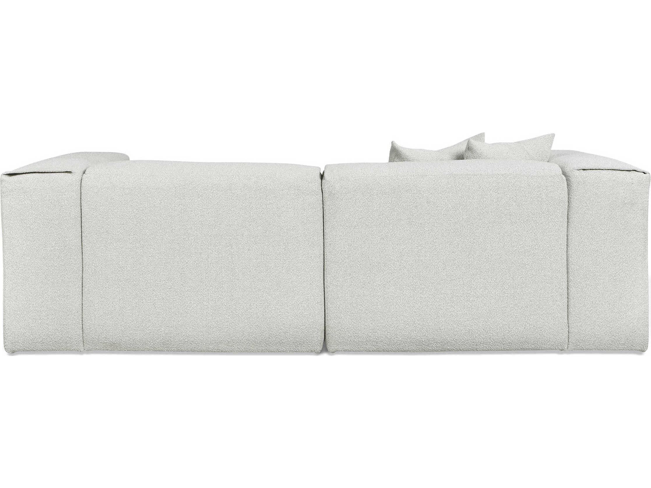 Gus* Modern Nest Morris Fog Gray Upholstered Sofa