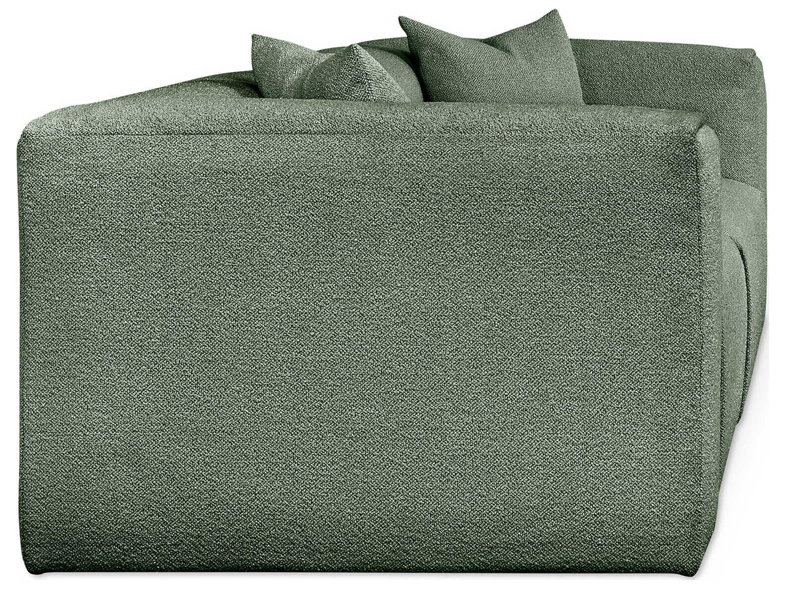 Gus* Modern Nest Morris Pine Green Upholstered Sofa