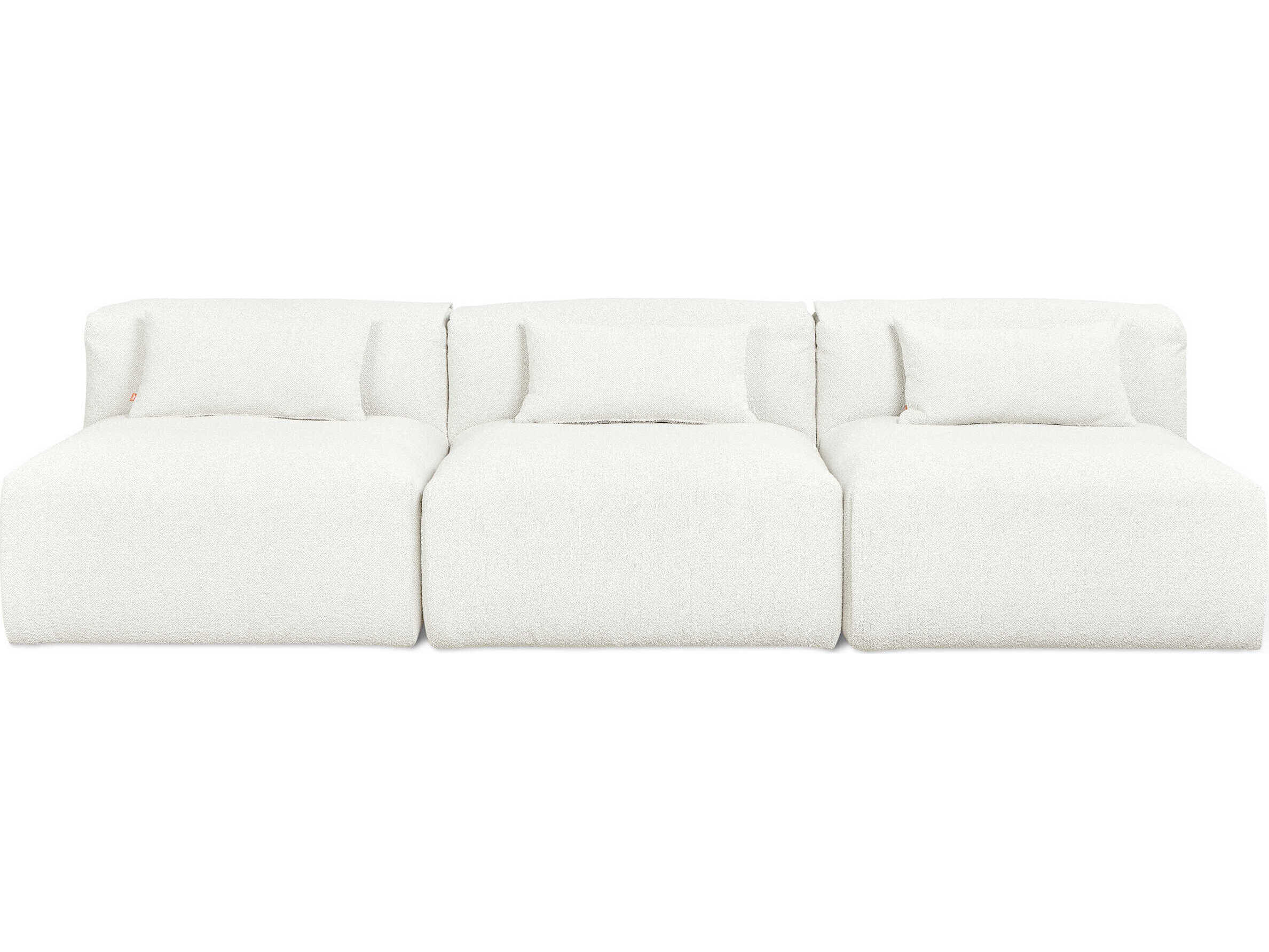 Gus* Modern Nest Morris Bone White Upholstered Sofa