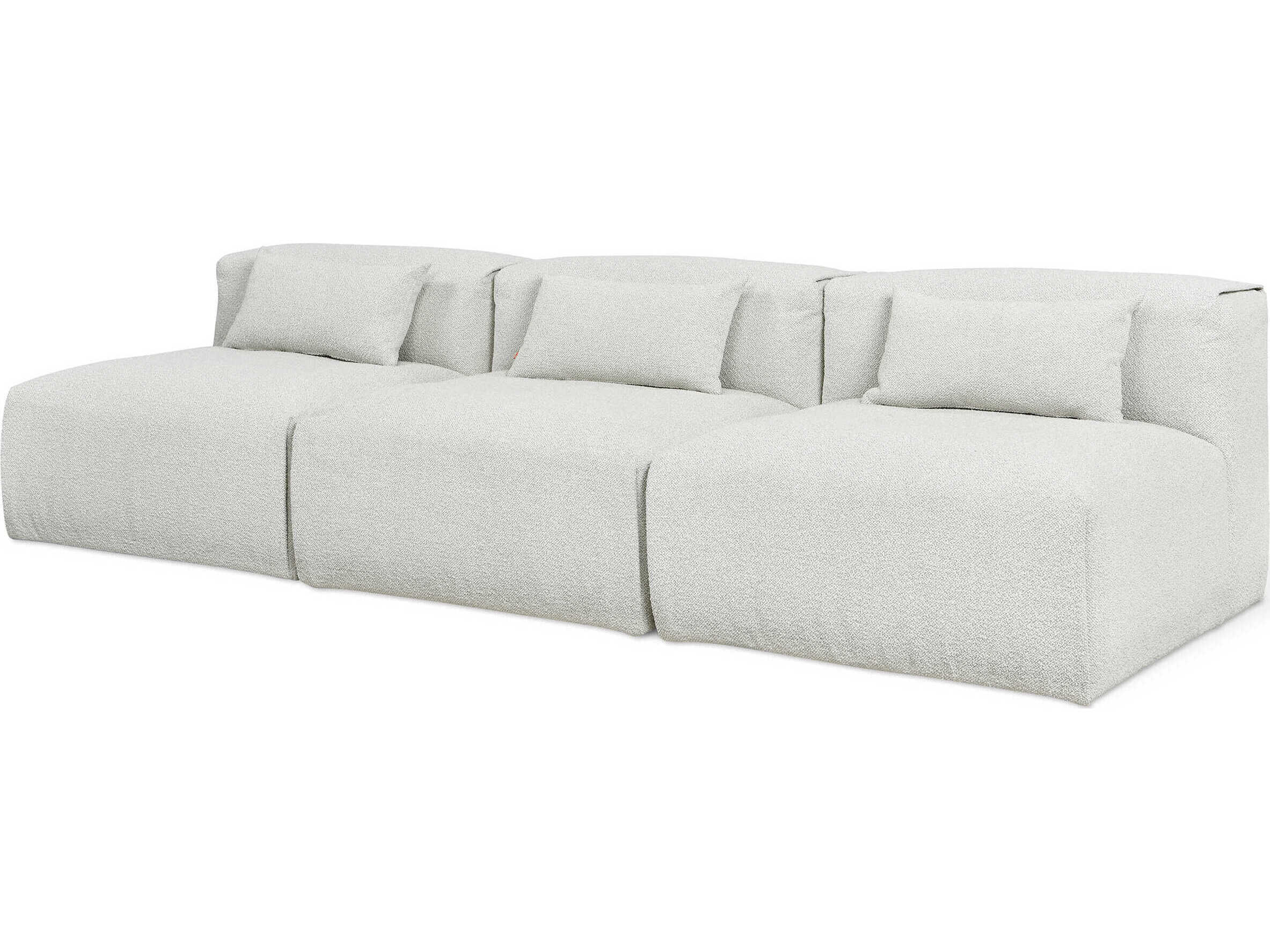 Gus* Modern Nest Morris Fog Gray Upholstered Sofa