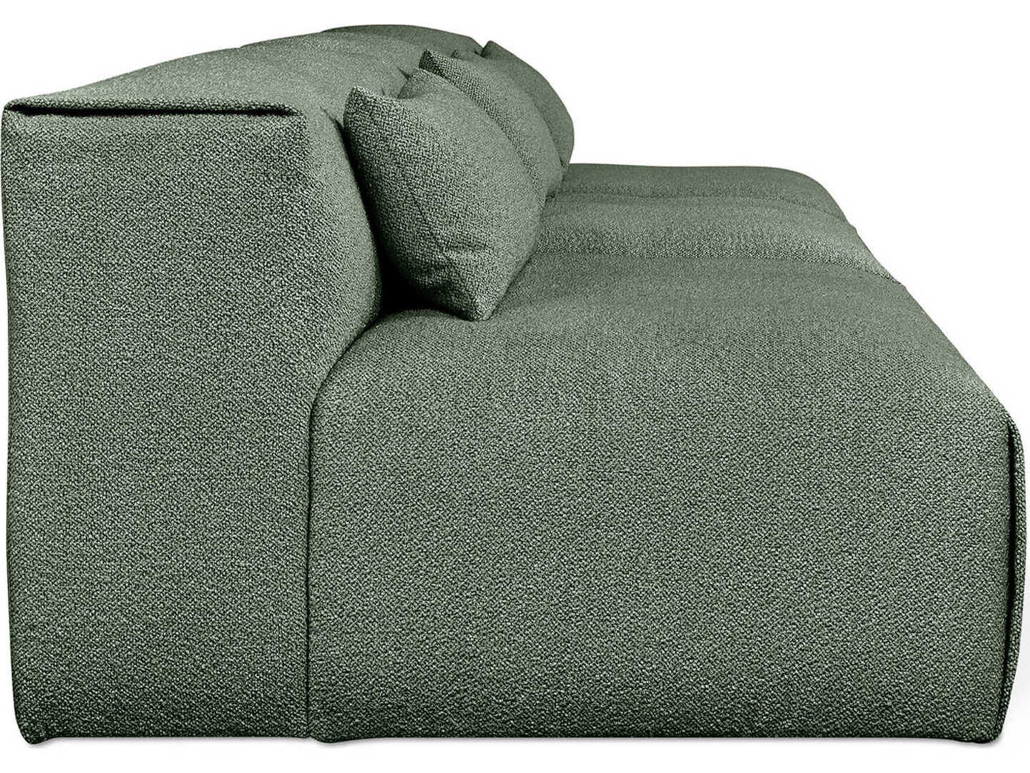 Gus* Modern Nest Morris Pine Green Upholstered Sofa