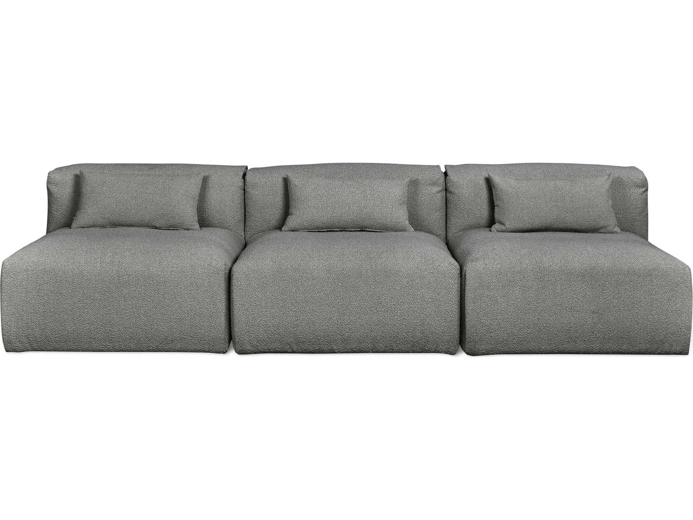 Gus* Modern Nest Morris Scoria Gray Upholstered Sofa