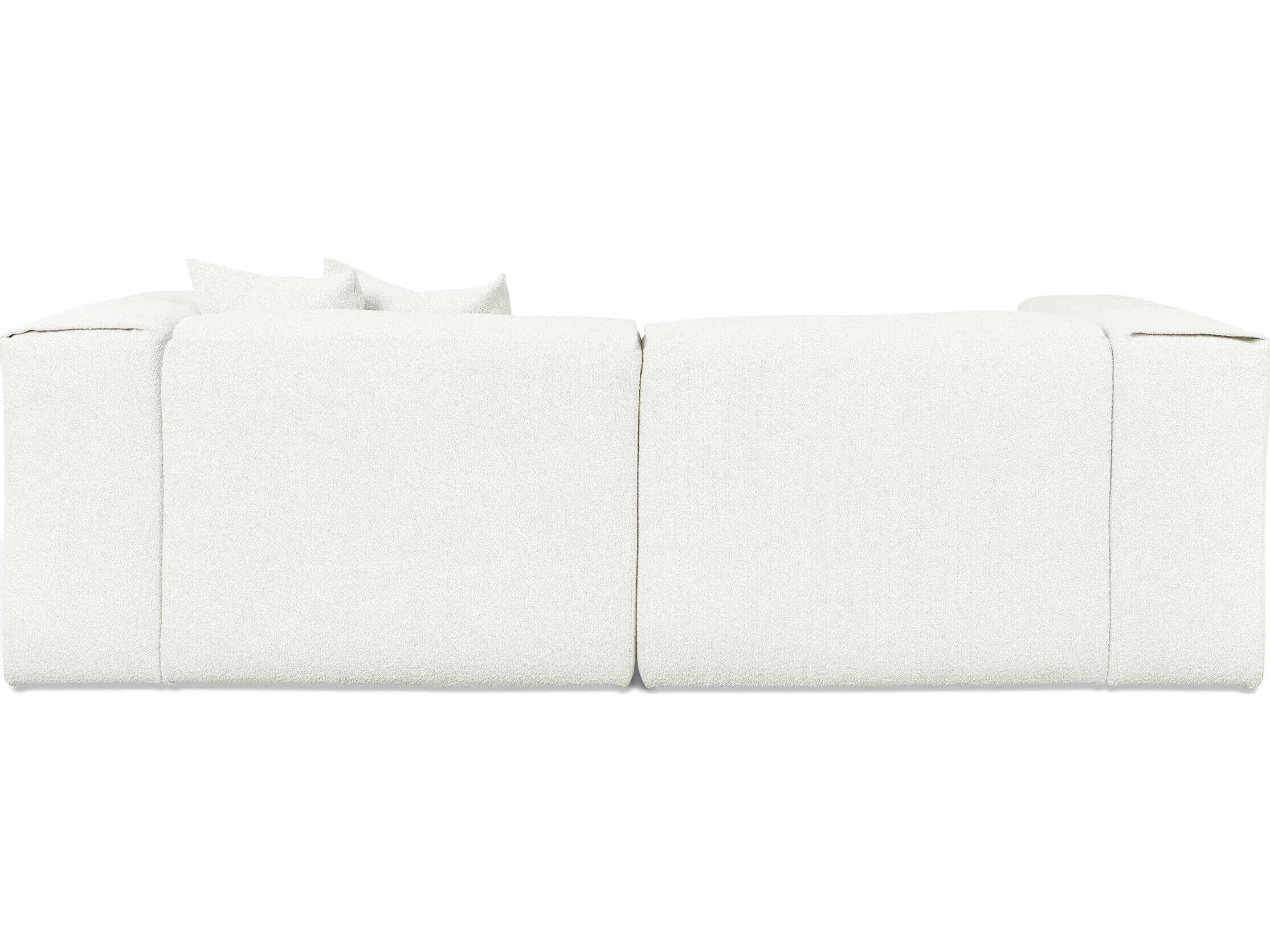 Gus* Modern Nest White Upholstered Sectional Sofa