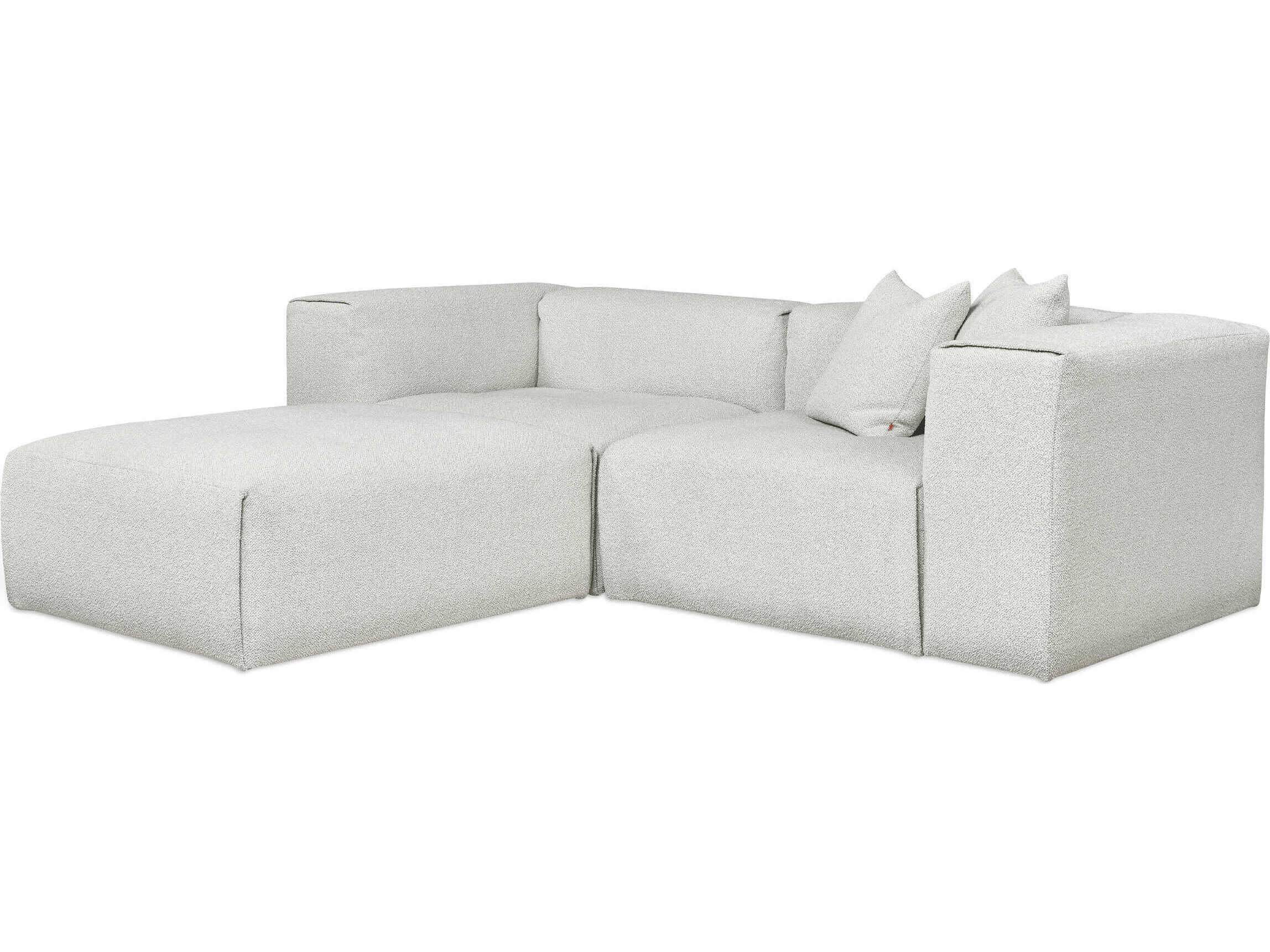 Gus* Modern Nest Gray Upholstered Sectional Sofa