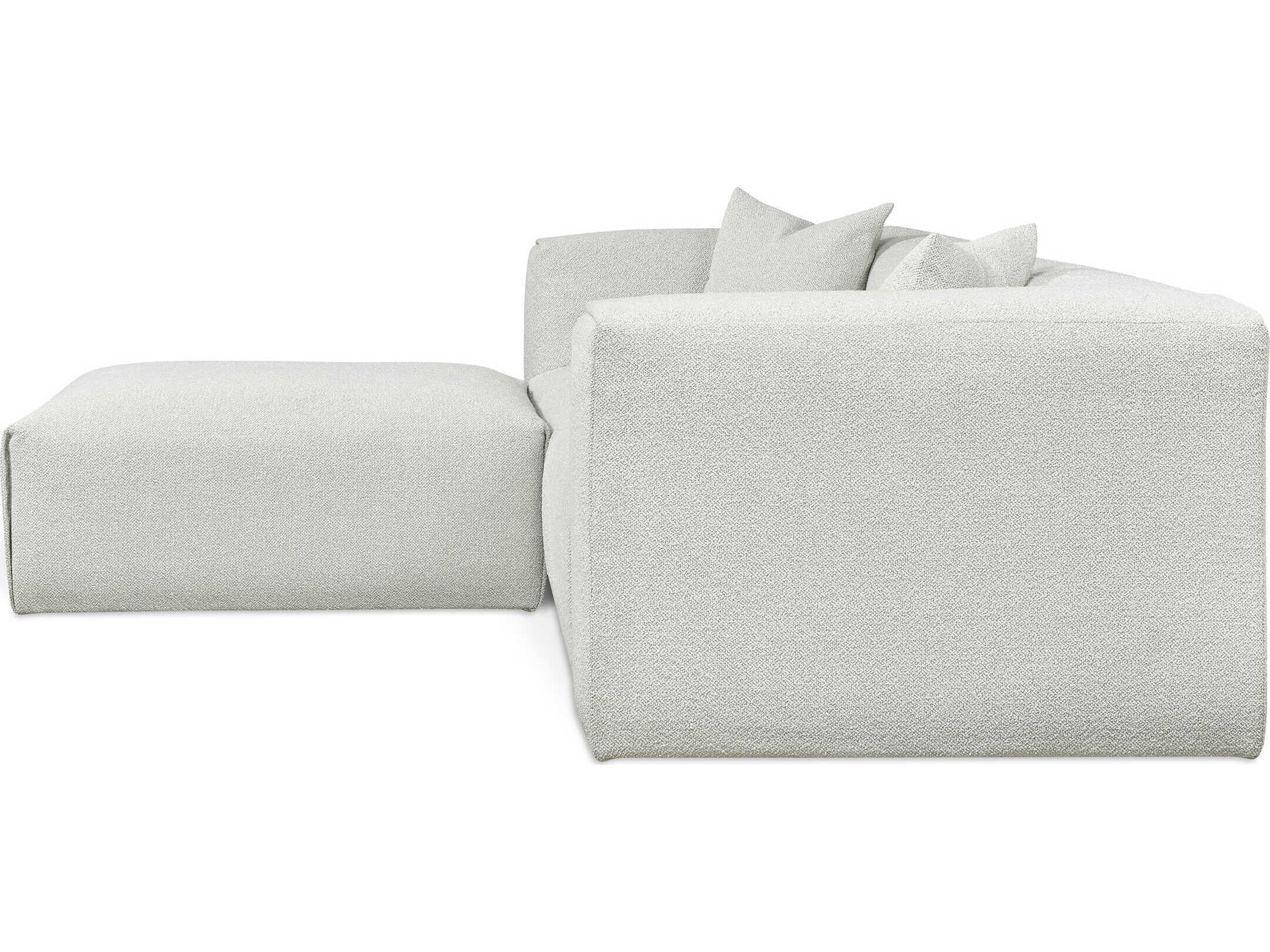 Gus* Modern Nest Gray Upholstered Sectional Sofa