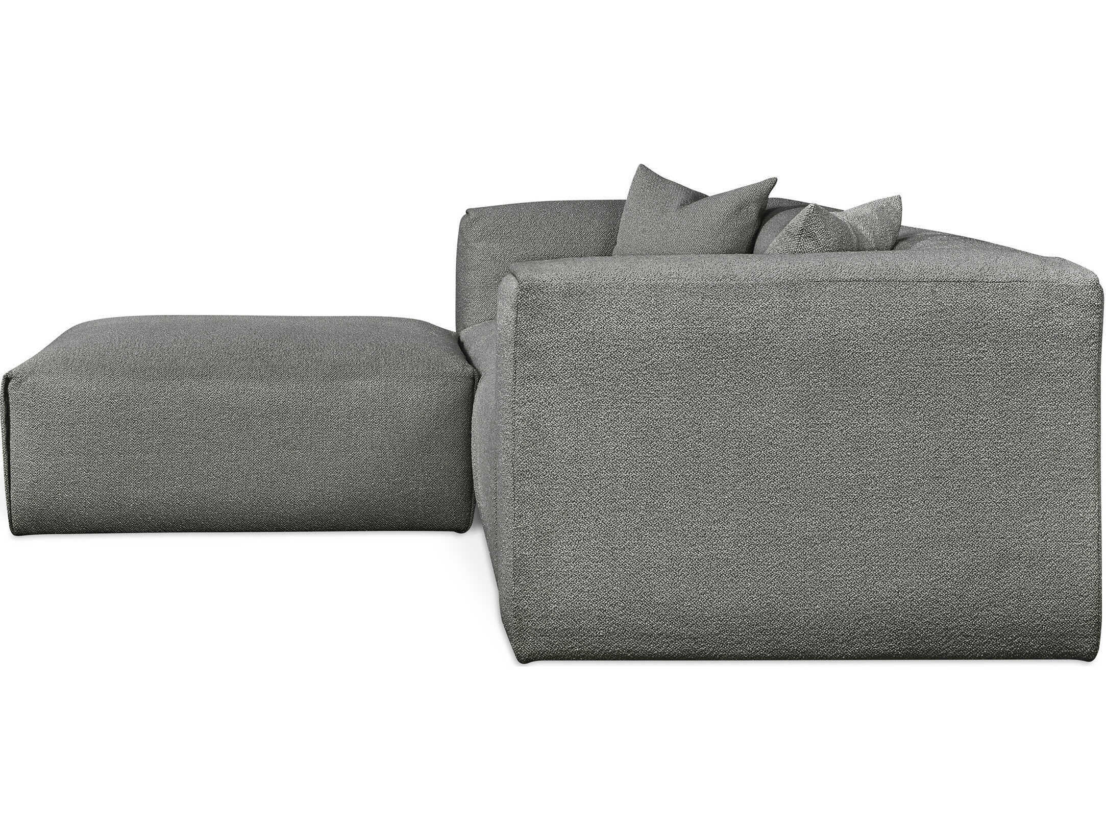 Gus* Modern Nest Gray Upholstered Sectional Sofa