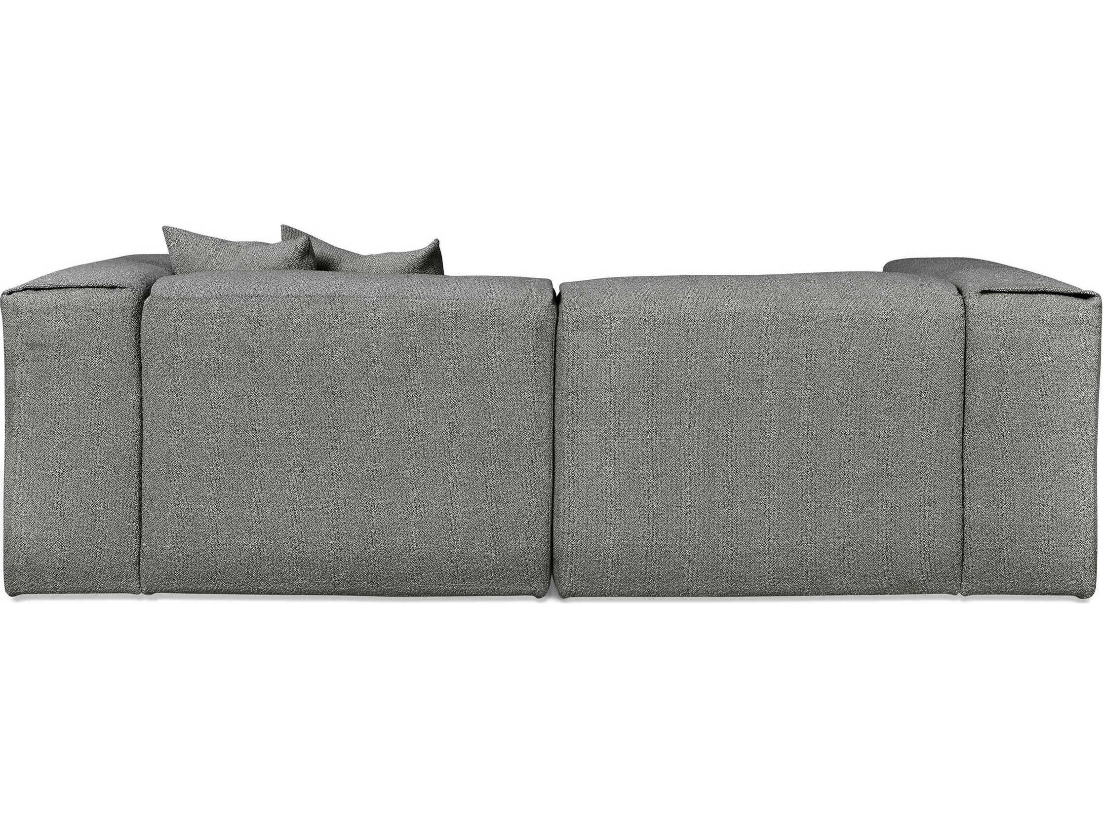 Gus* Modern Nest Gray Upholstered Sectional Sofa