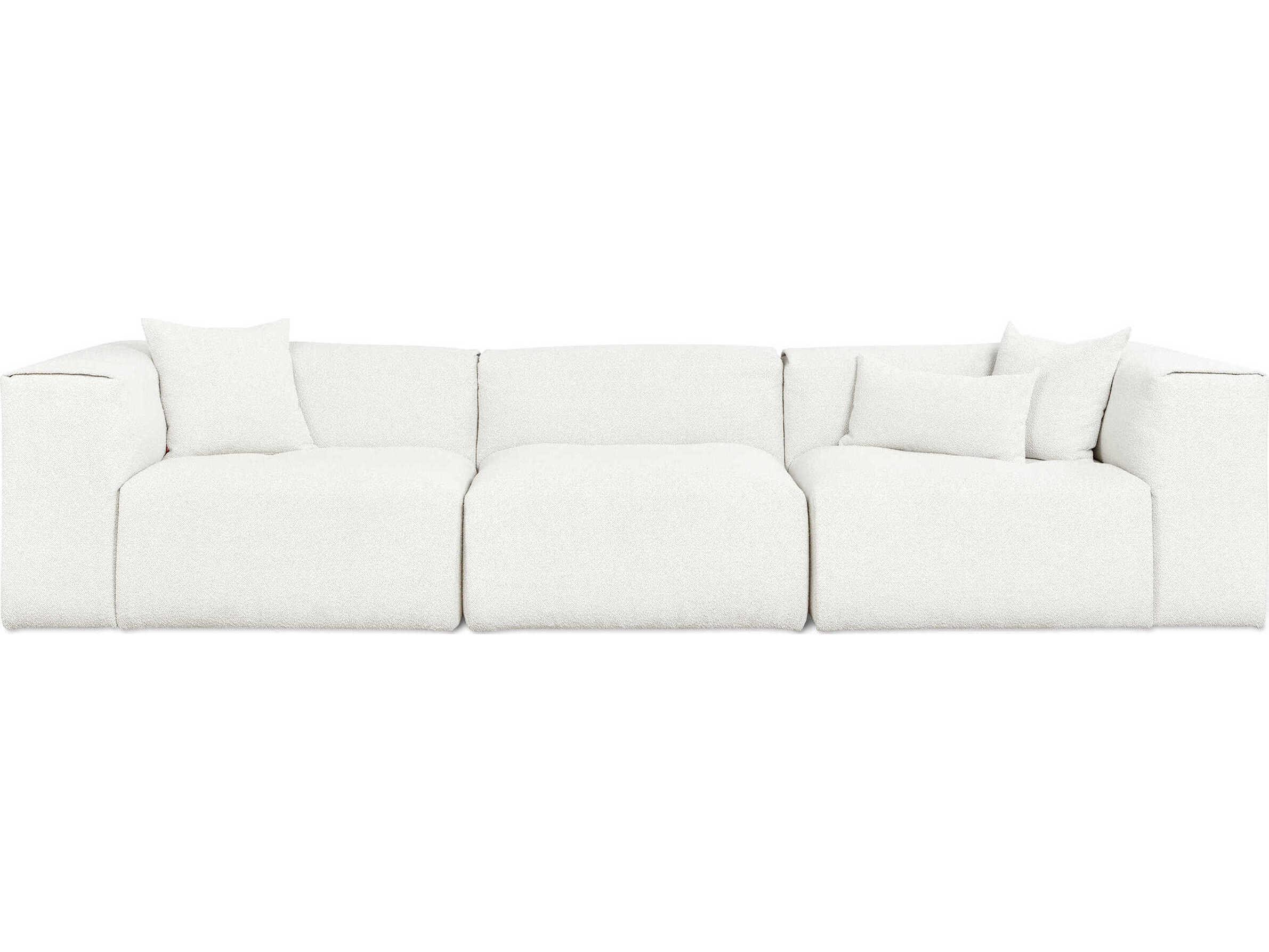 Gus* Modern Nest Morris Bone White Upholstered Sofa