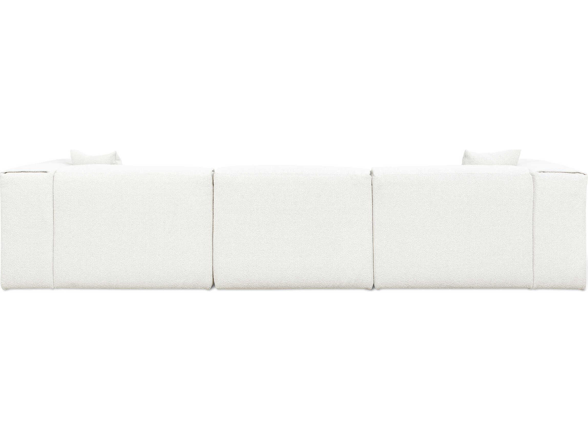 Gus* Modern Nest Morris Bone White Upholstered Sofa