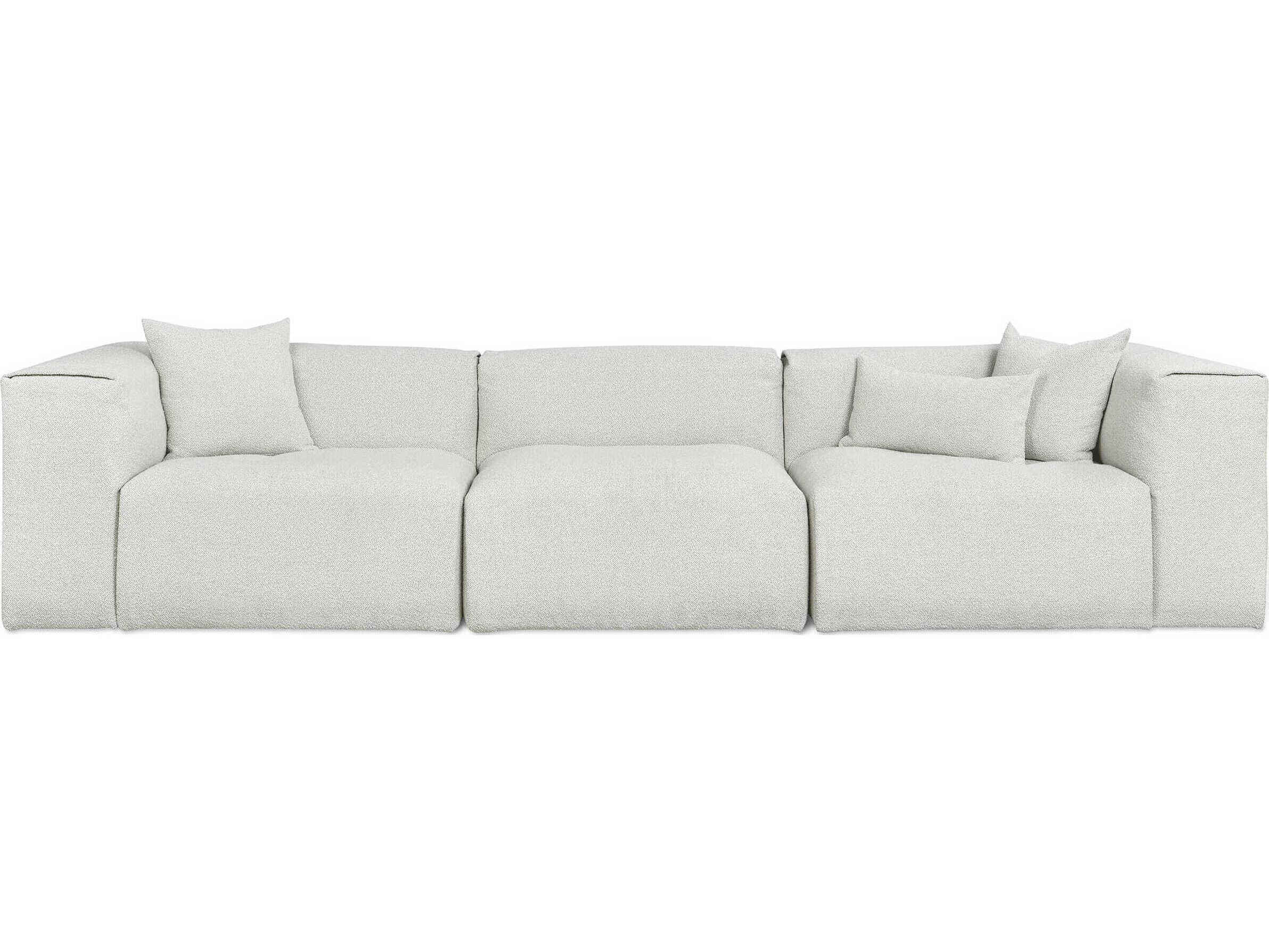 Gus* Modern Nest Morris Fog Gray Upholstered Sofa