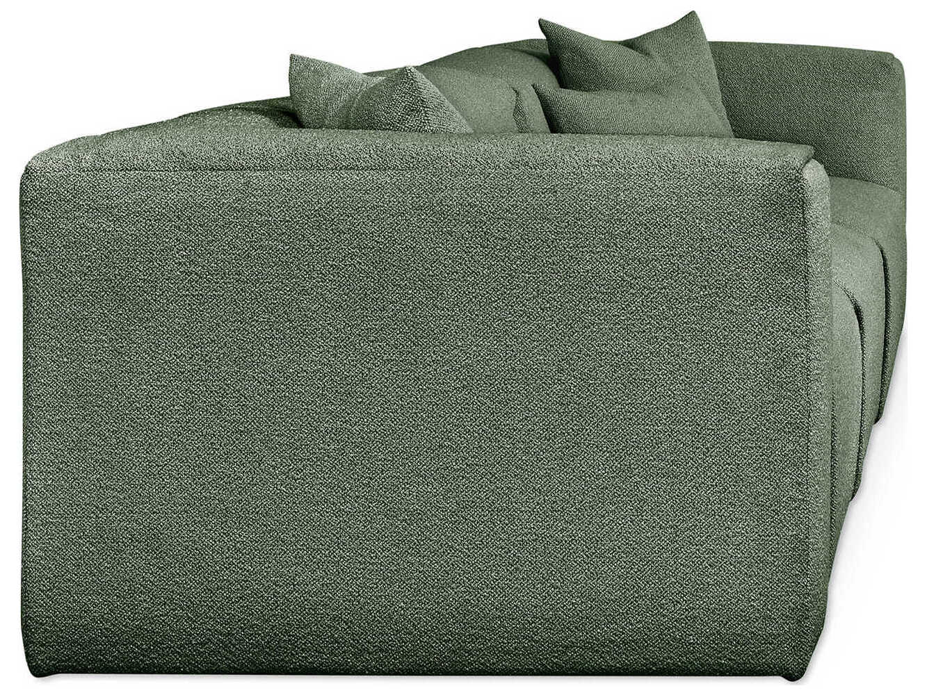 Gus* Modern Nest Morris Pine Green Upholstered Sofa
