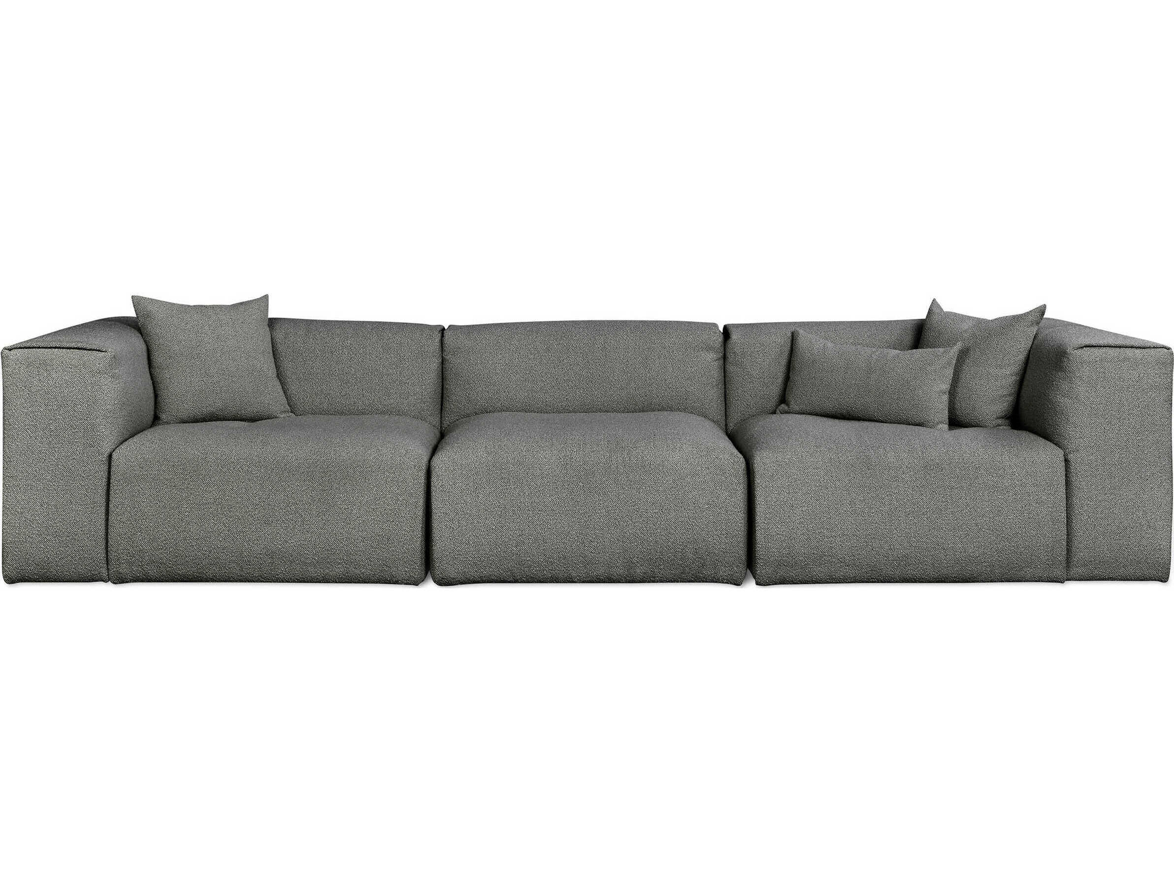 Gus* Modern Nest Morris Scoria Gray Upholstered Sofa