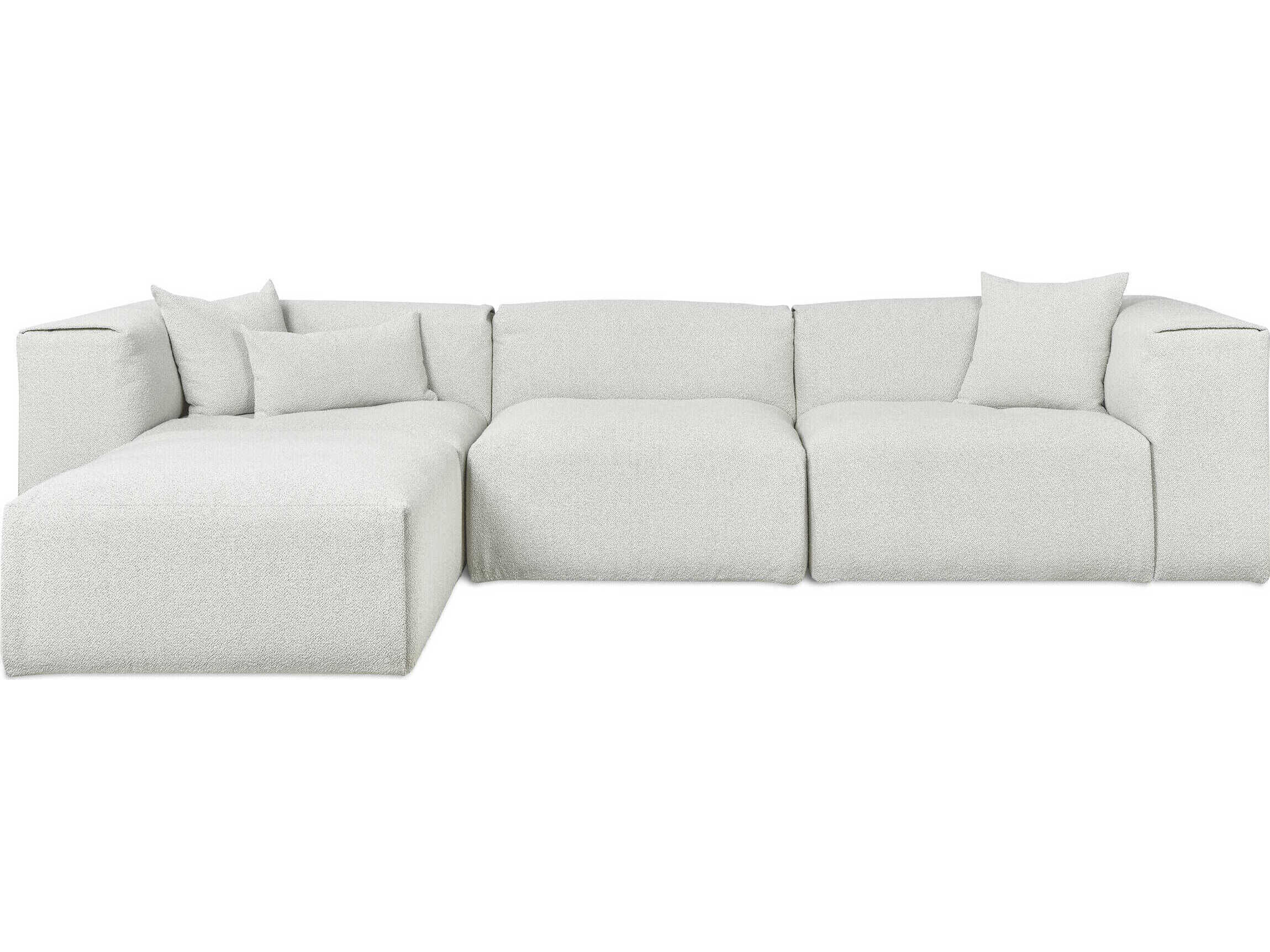 Gus* Modern Nest Gray Upholstered Sectional Sofa