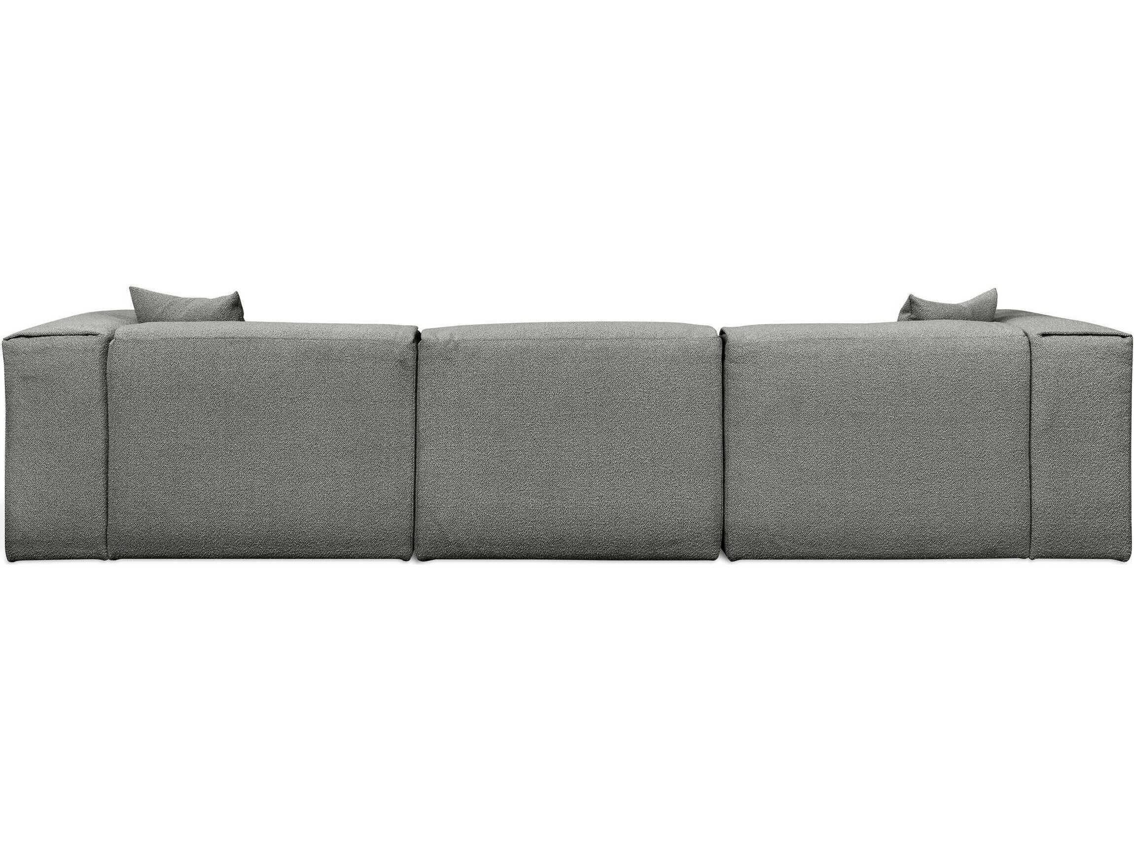 Gus* Modern Nest Gray Upholstered Sectional Sofa