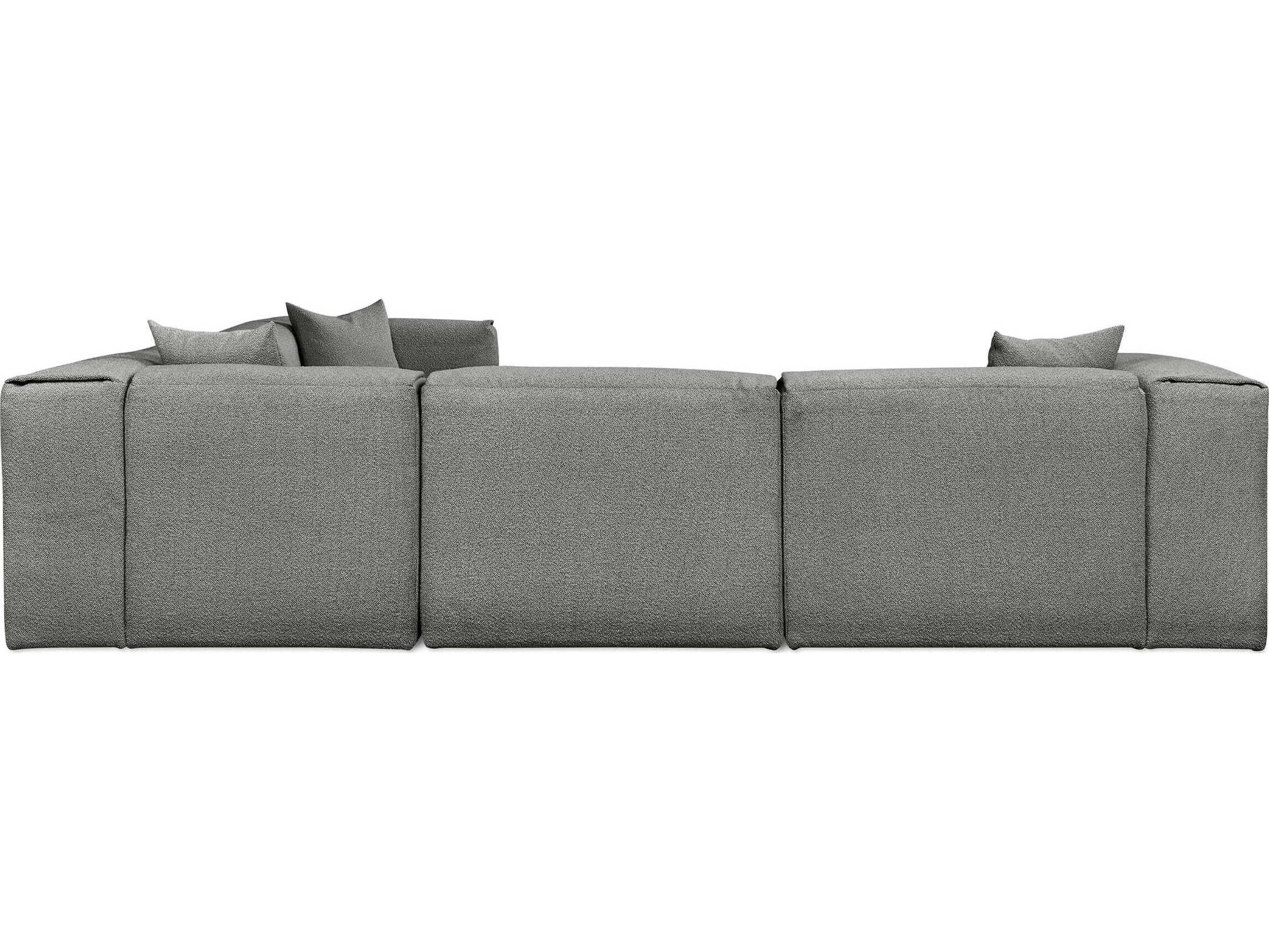 Gus* Modern Nest Gray Upholstered Sectional Sofa