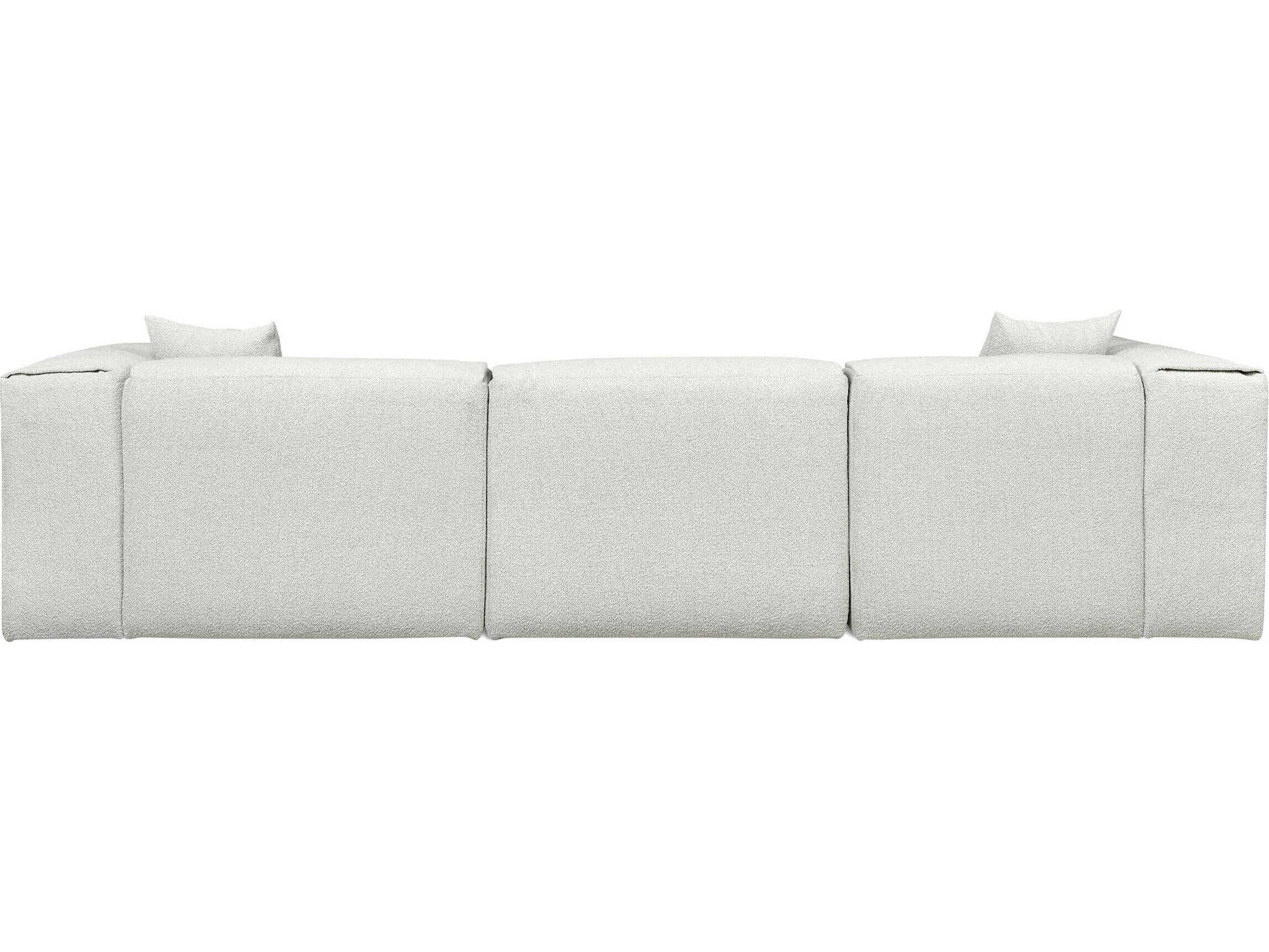 Gus* Modern Nest Gray Upholstered Sectional Sofa