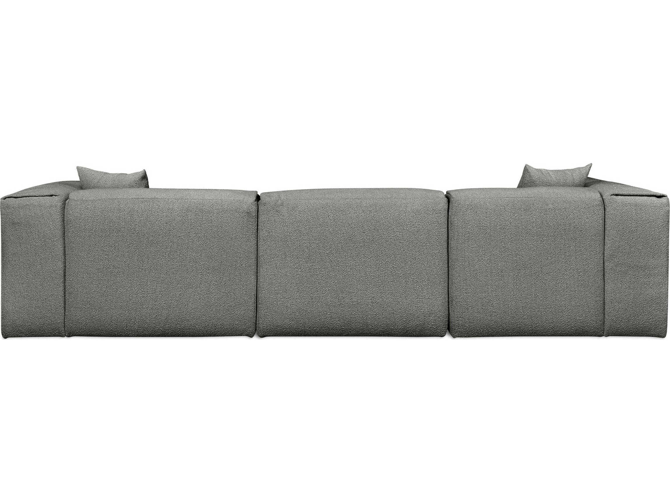 Gus* Modern Nest Gray Upholstered Sectional Sofa