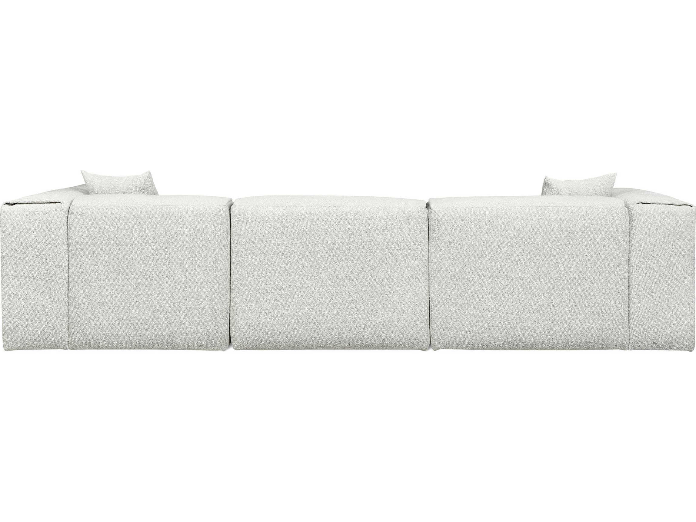 Gus* Modern Nest Gray Upholstered Sectional Sofa