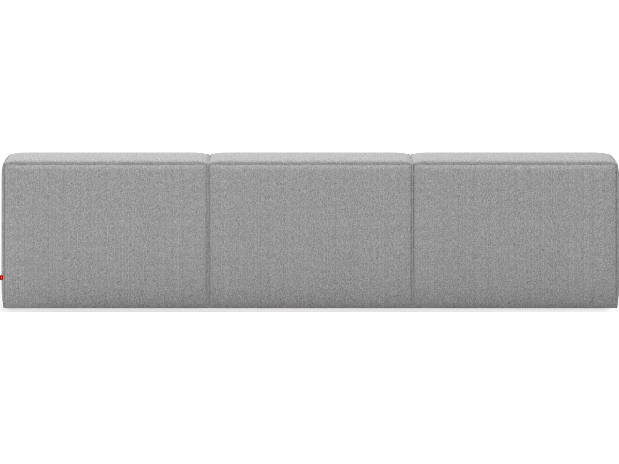 Gus* Modern Mix Parliament Stone Gray Upholstered Sofa