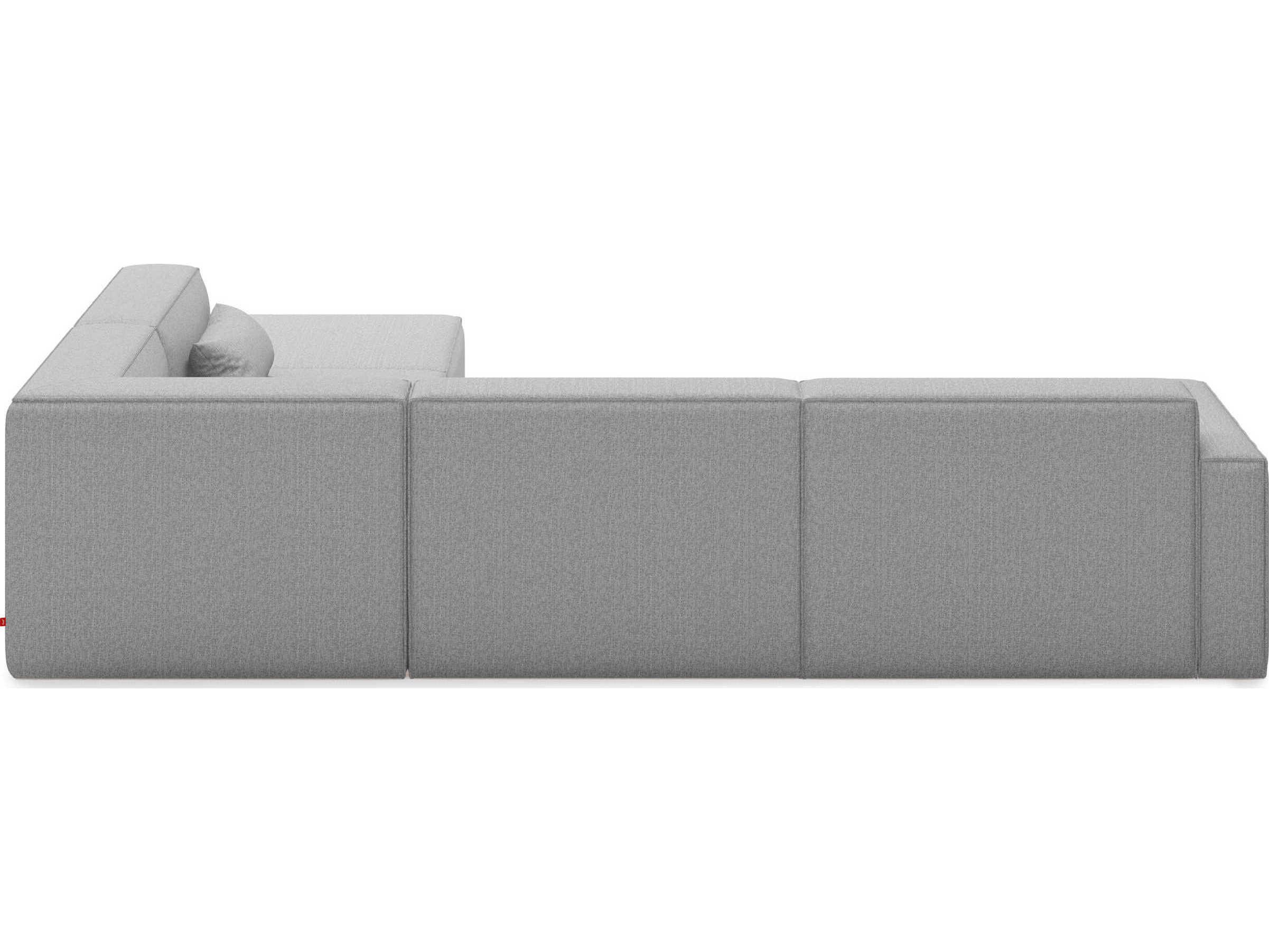 Gus* Modern Mix Gray Upholstered Sectional Sofa