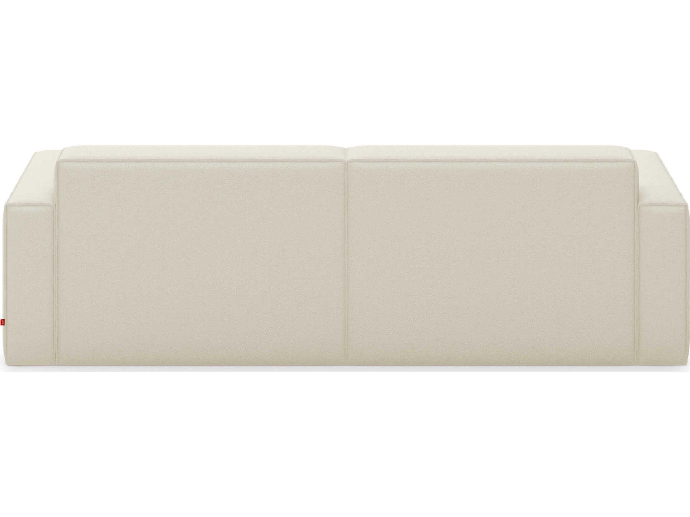 Gus* Modern Mix Mowat Sand White Upholstered Sofa