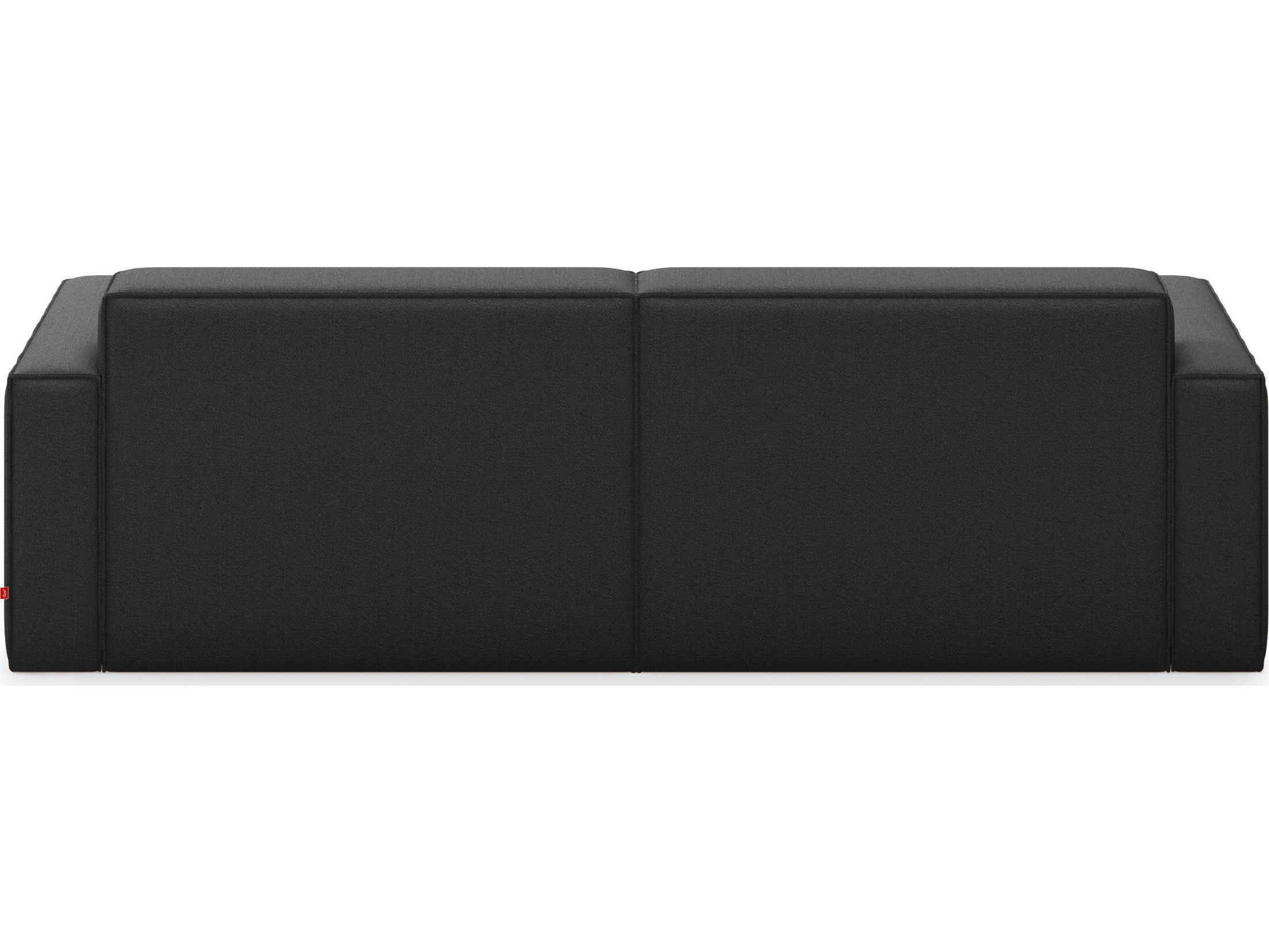 Gus* Modern Mix Black Upholstered Sectional Sofa