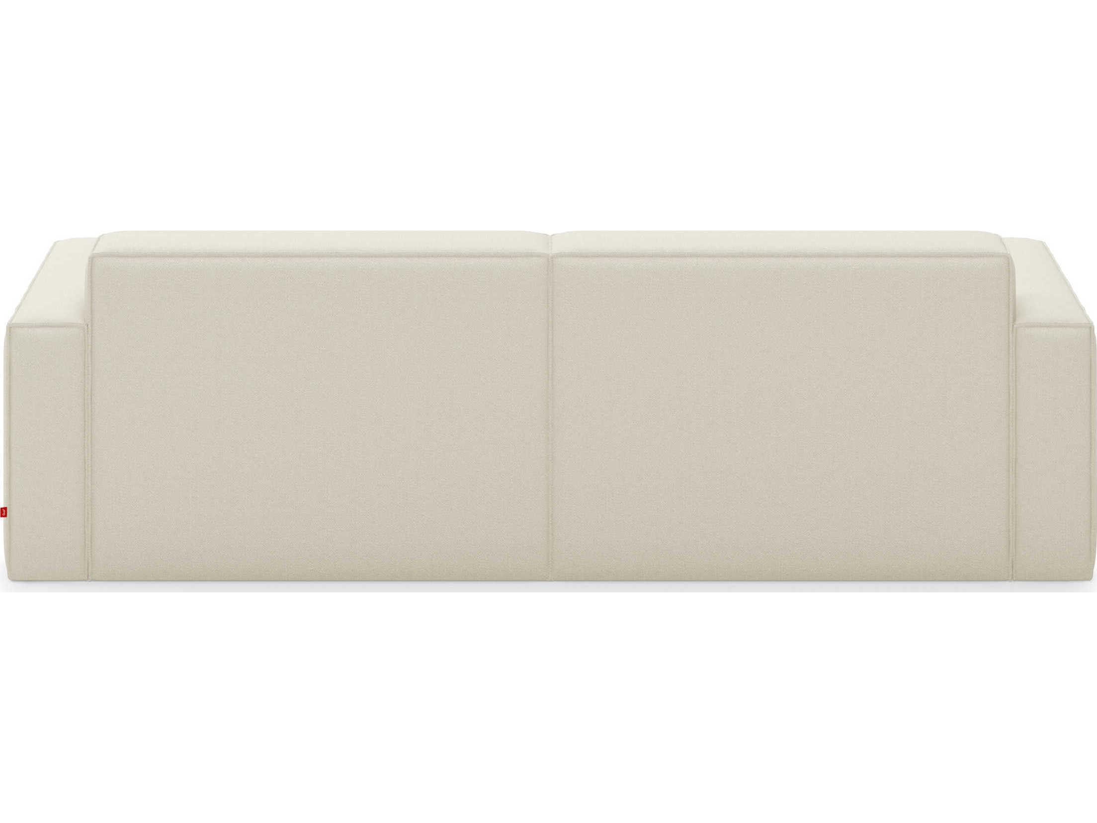 Gus* Modern Mix White Upholstered Sectional Sofa