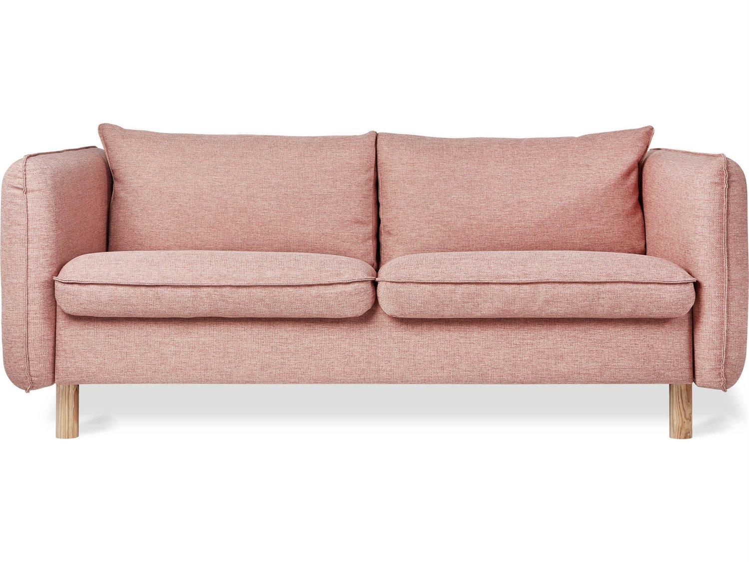 Gus* Modern Rialto Dawson Rose Pink Upholstered Sofa Bed