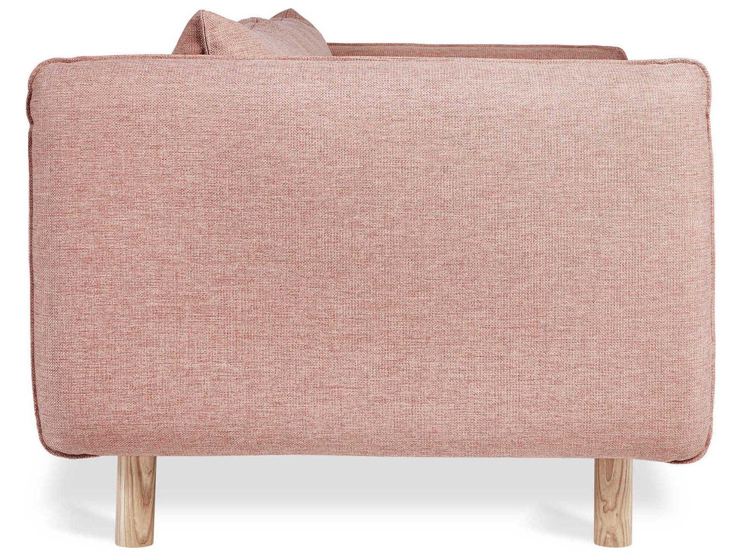 Gus* Modern Rialto Dawson Rose Pink Upholstered Sofa Bed