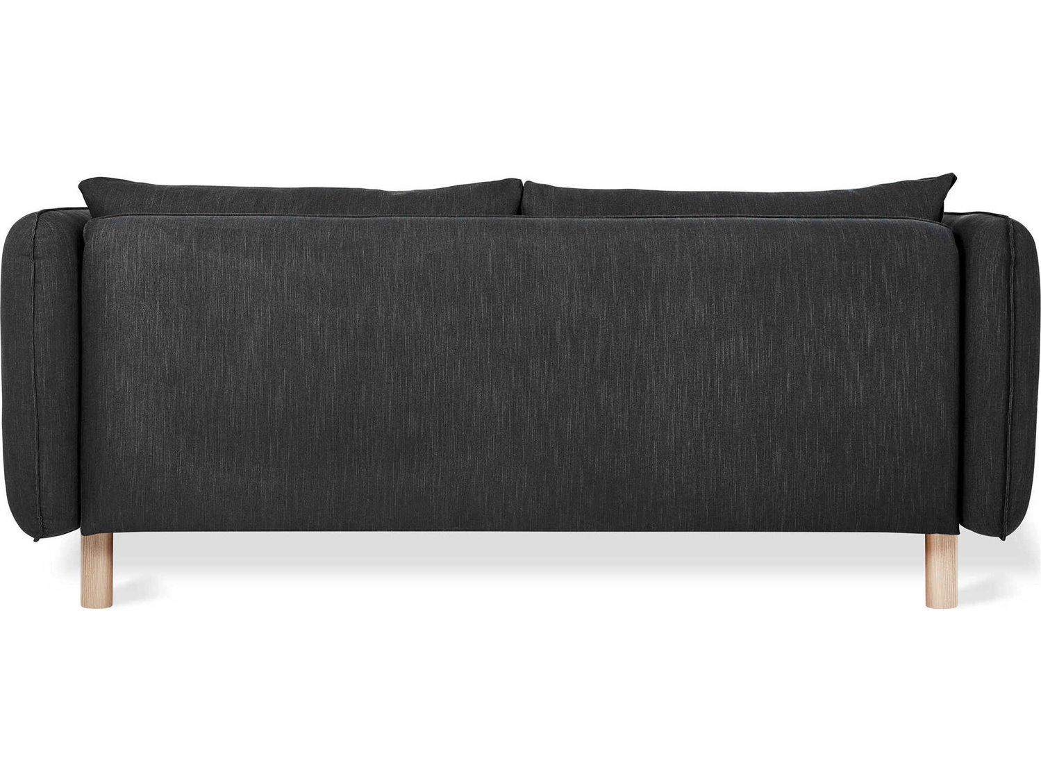 Gus* Modern Rialto Stria Haze Black Upholstered Sofa Bed