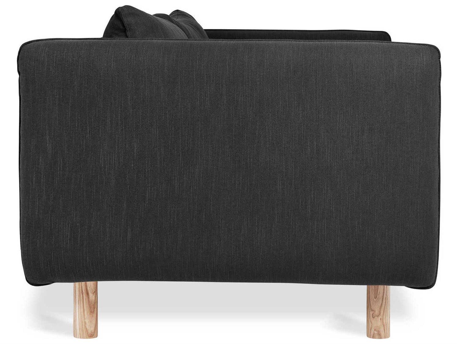 Gus* Modern Rialto Stria Haze Black Upholstered Sofa Bed
