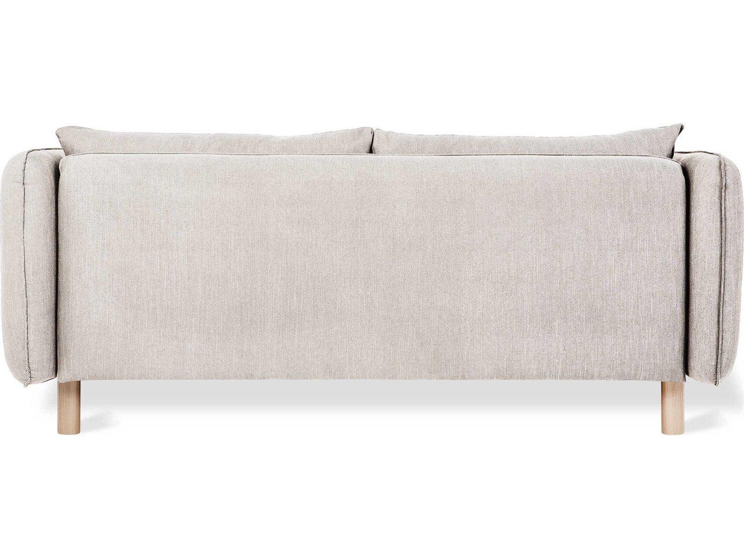 Gus* Modern Rialto Stria Sand Black Upholstered Sofa Bed