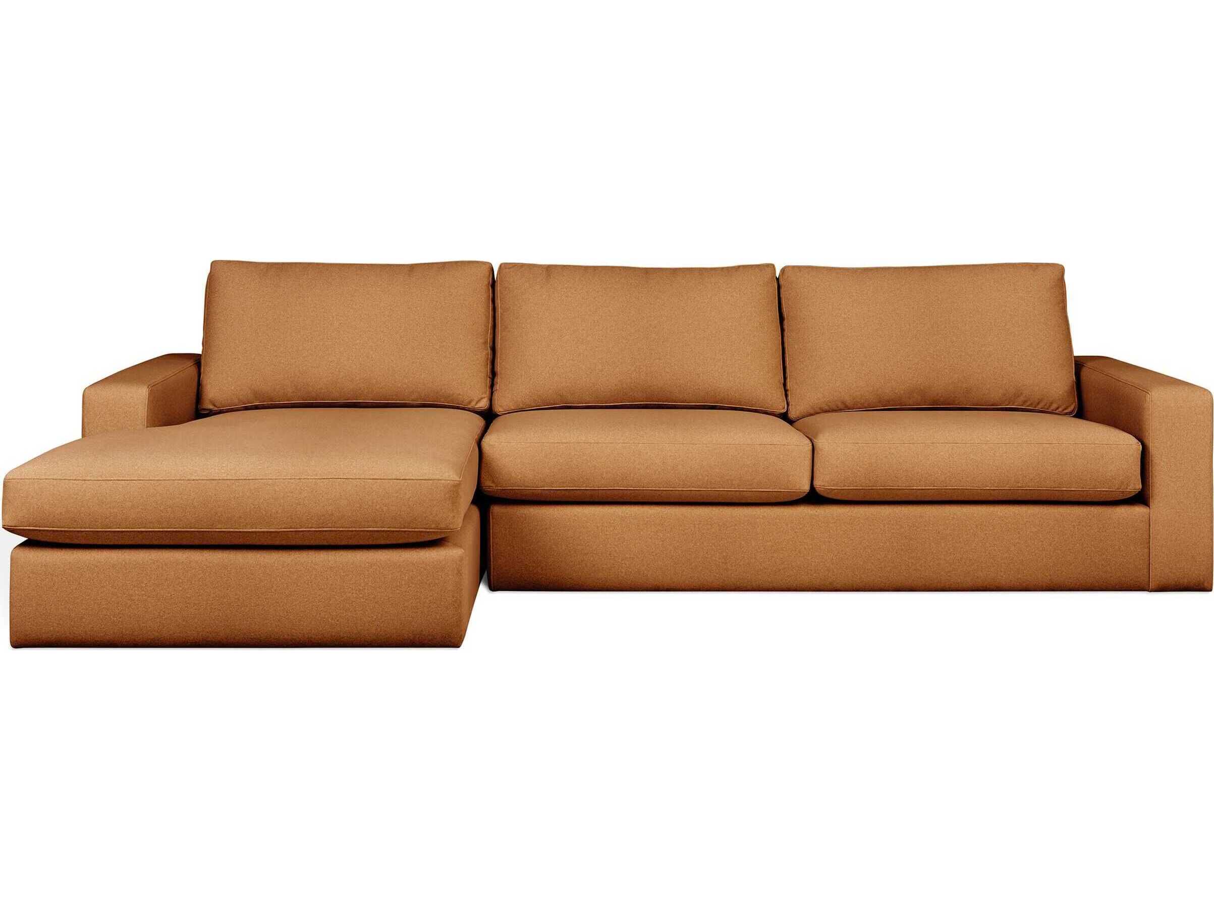 Gus* Modern Ashdale Tan Upholstered Sectional Sofa