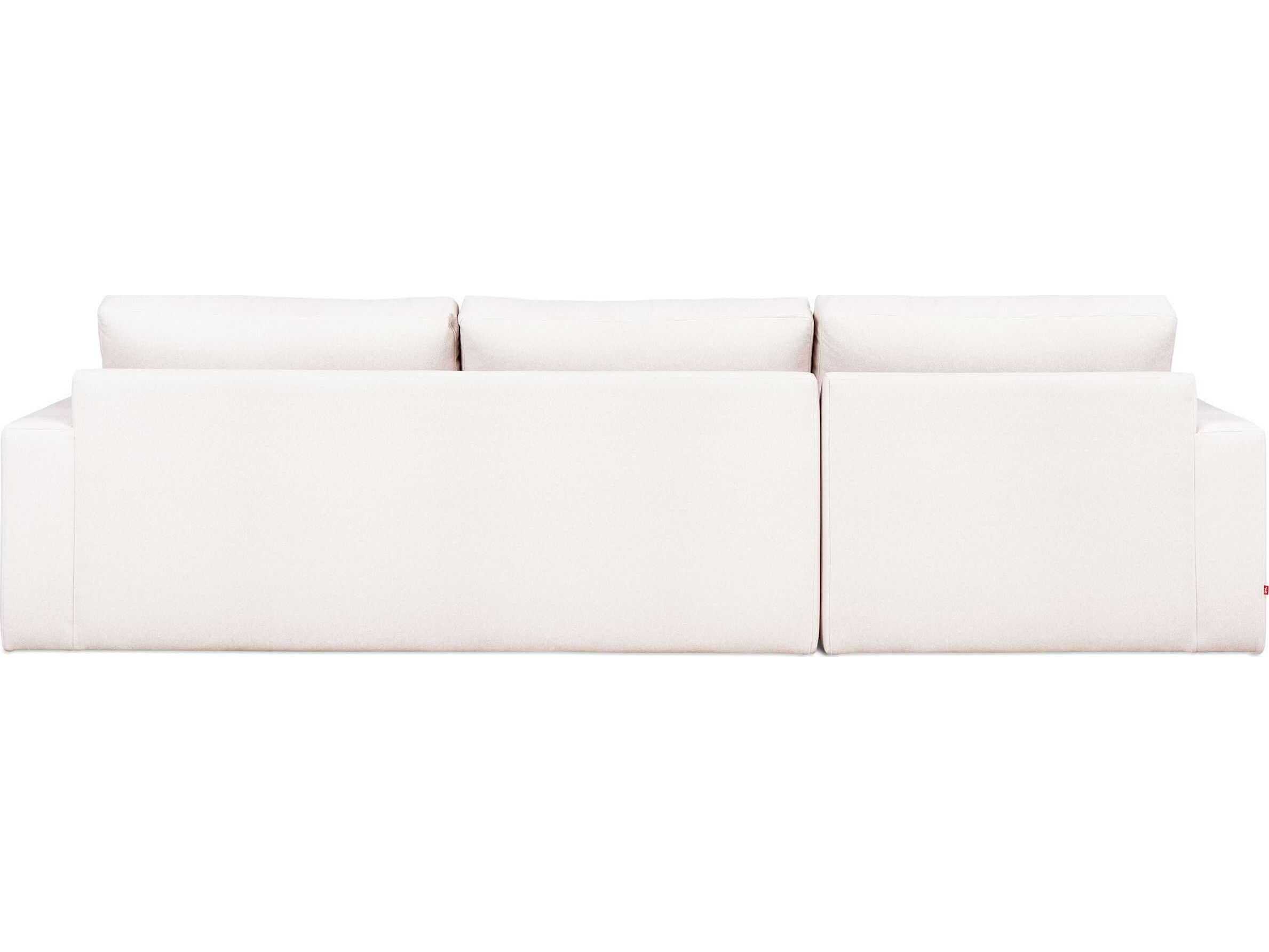 Gus* Modern Ashdale White Upholstered Sectional Sofa