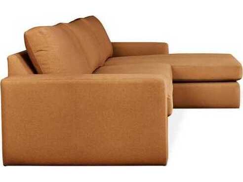 Gus* Modern Ashdale Brown Upholstered Sectional Sofa