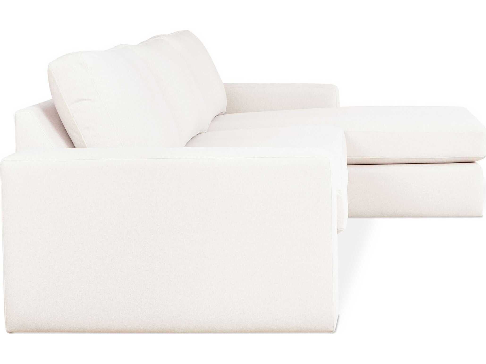 Gus* Modern Ashdale White Upholstered Sectional Sofa