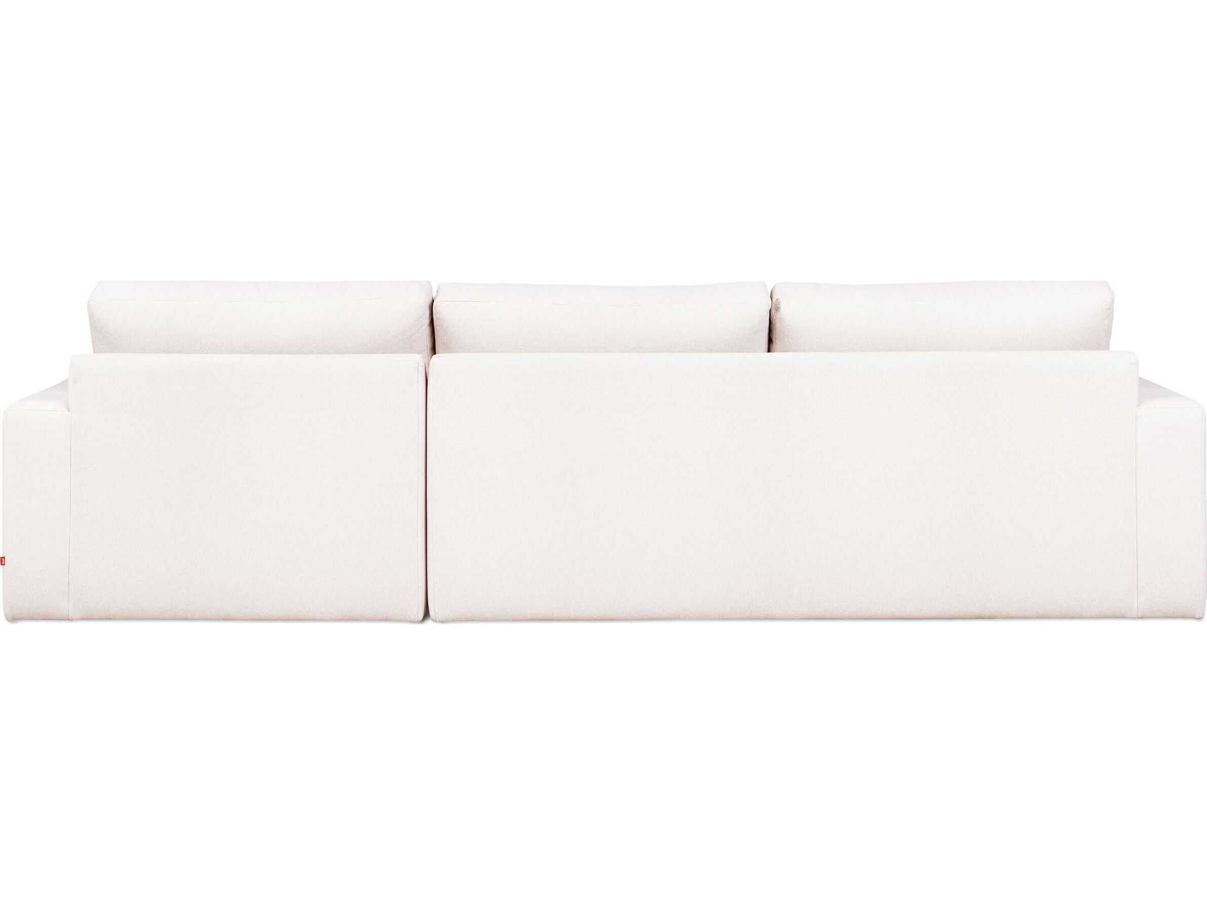 Gus* Modern Ashdale White Upholstered Sectional Sofa