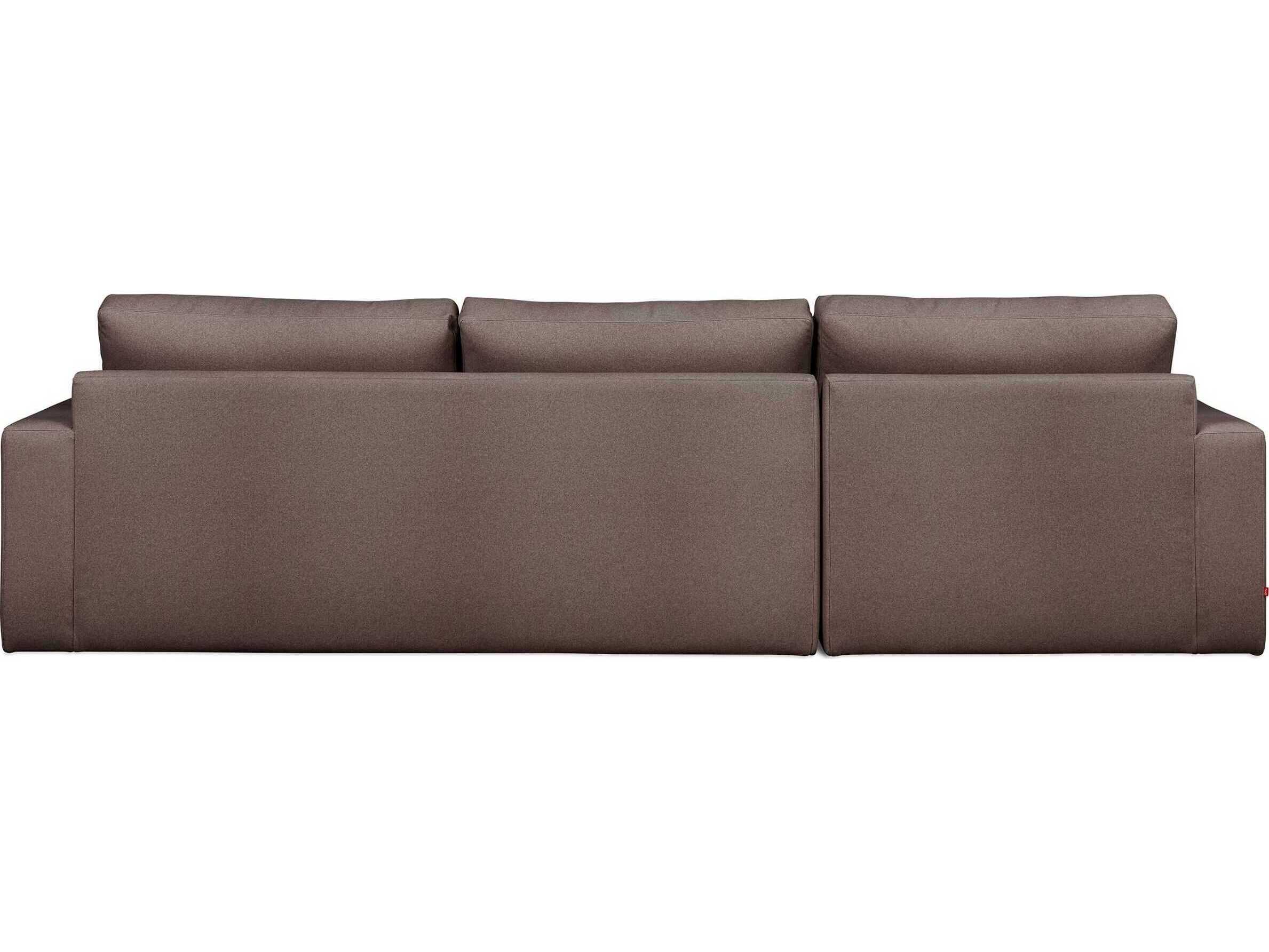 Gus* Modern Ashdale Brown Upholstered Sectional Sofa
