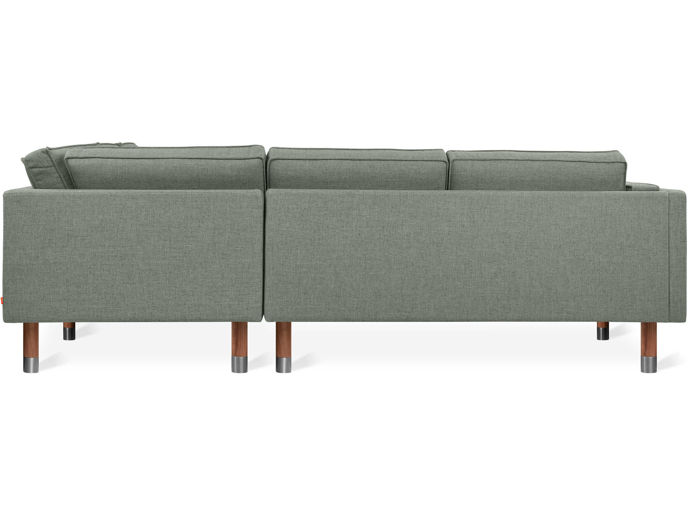 Gus* Modern Augusta Gray Upholstered Sectional Sofa