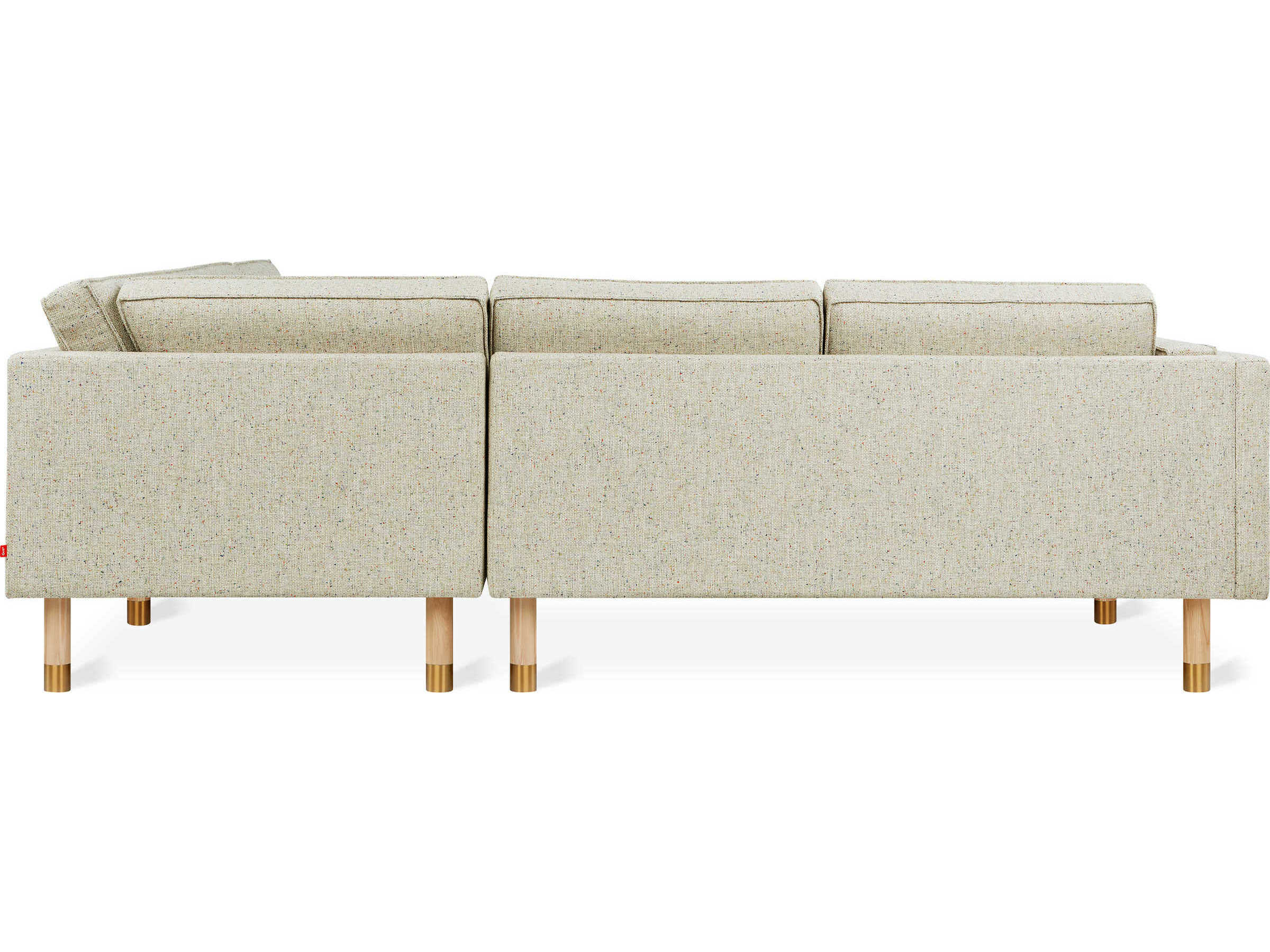 Gus* Modern Augusta Beige Upholstered Sectional Sofa