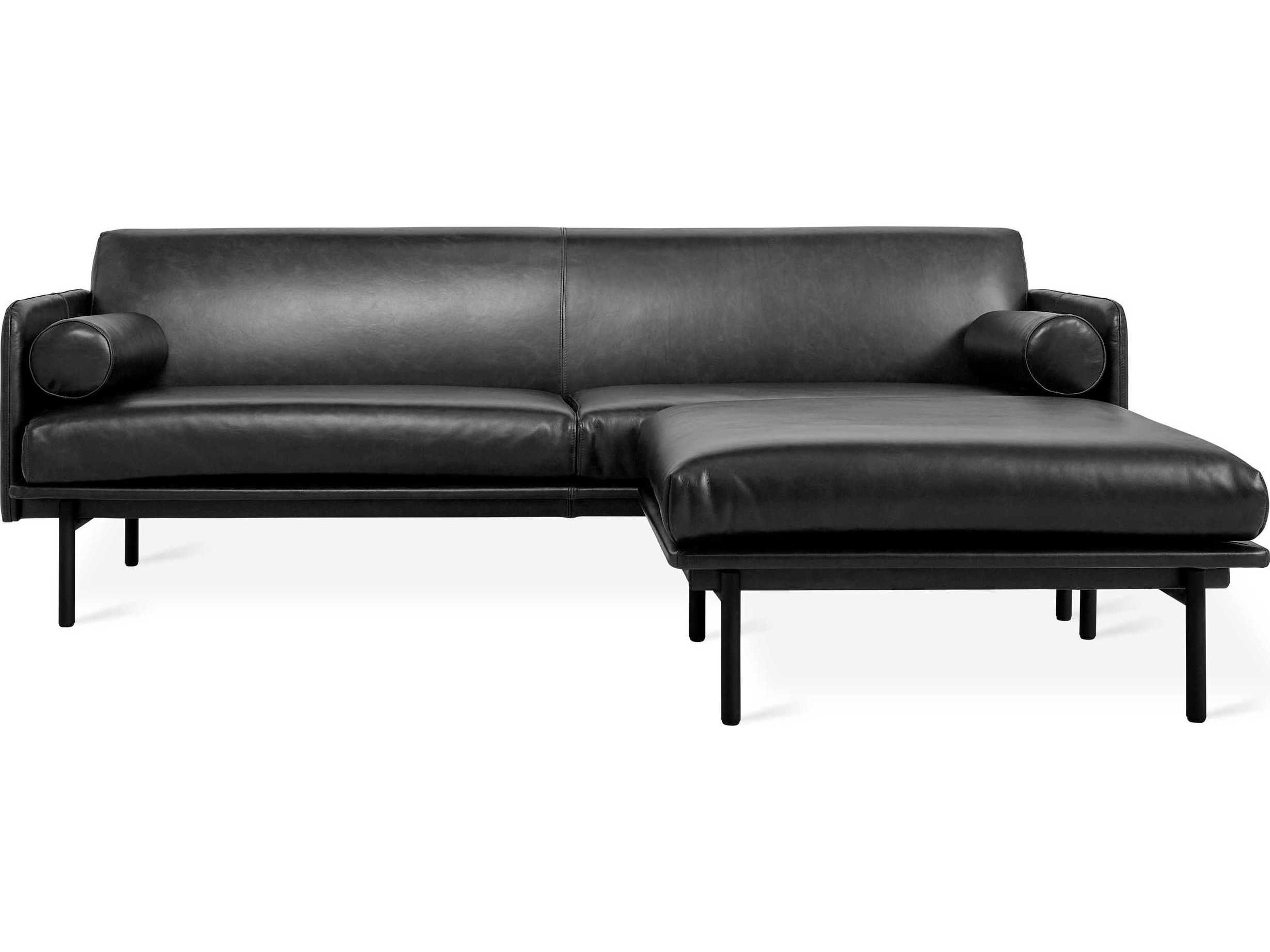 Gus* Modern Foundry Leather Sectional Sofa
