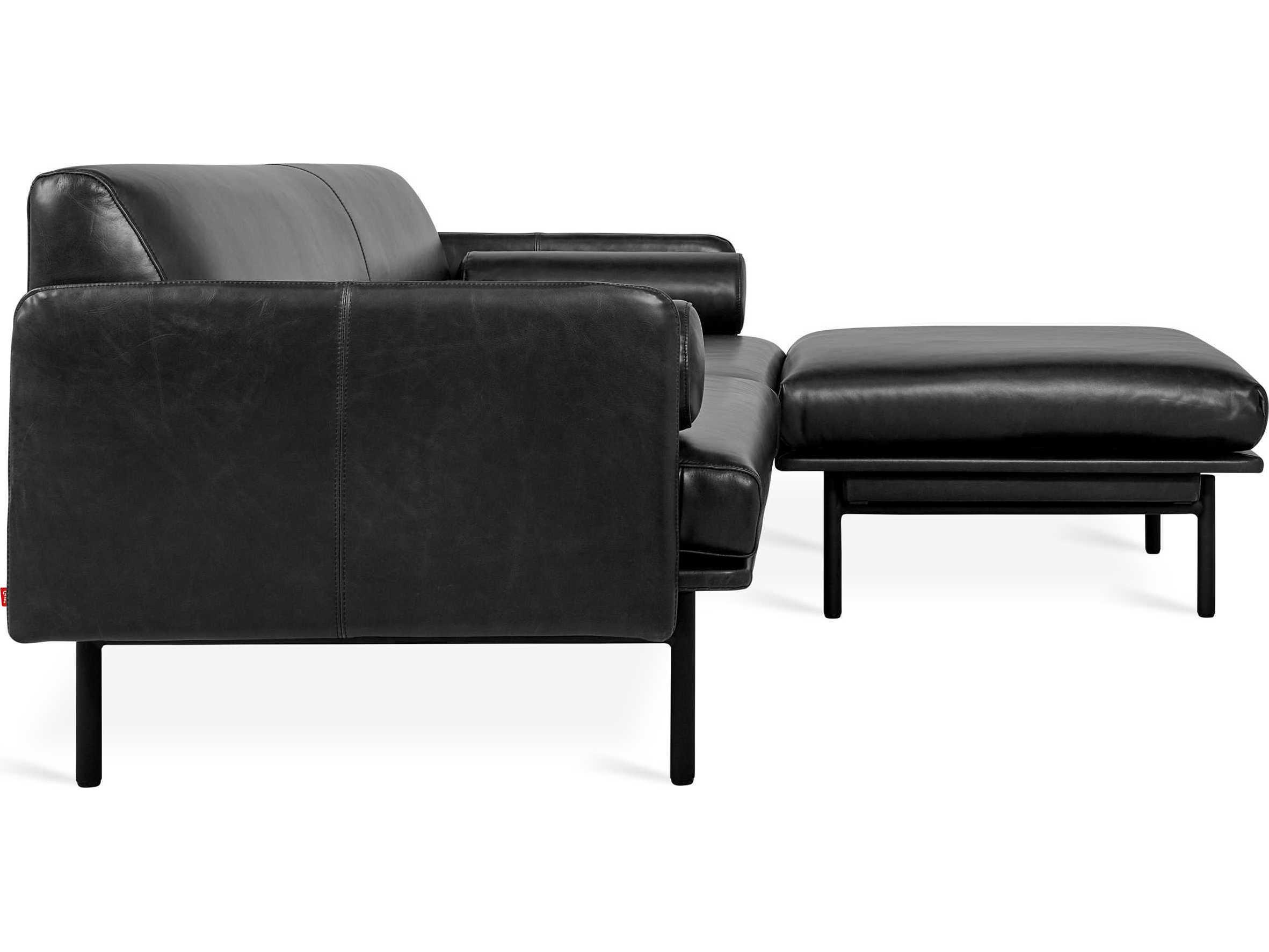 Gus* Modern Foundry Leather Sectional Sofa